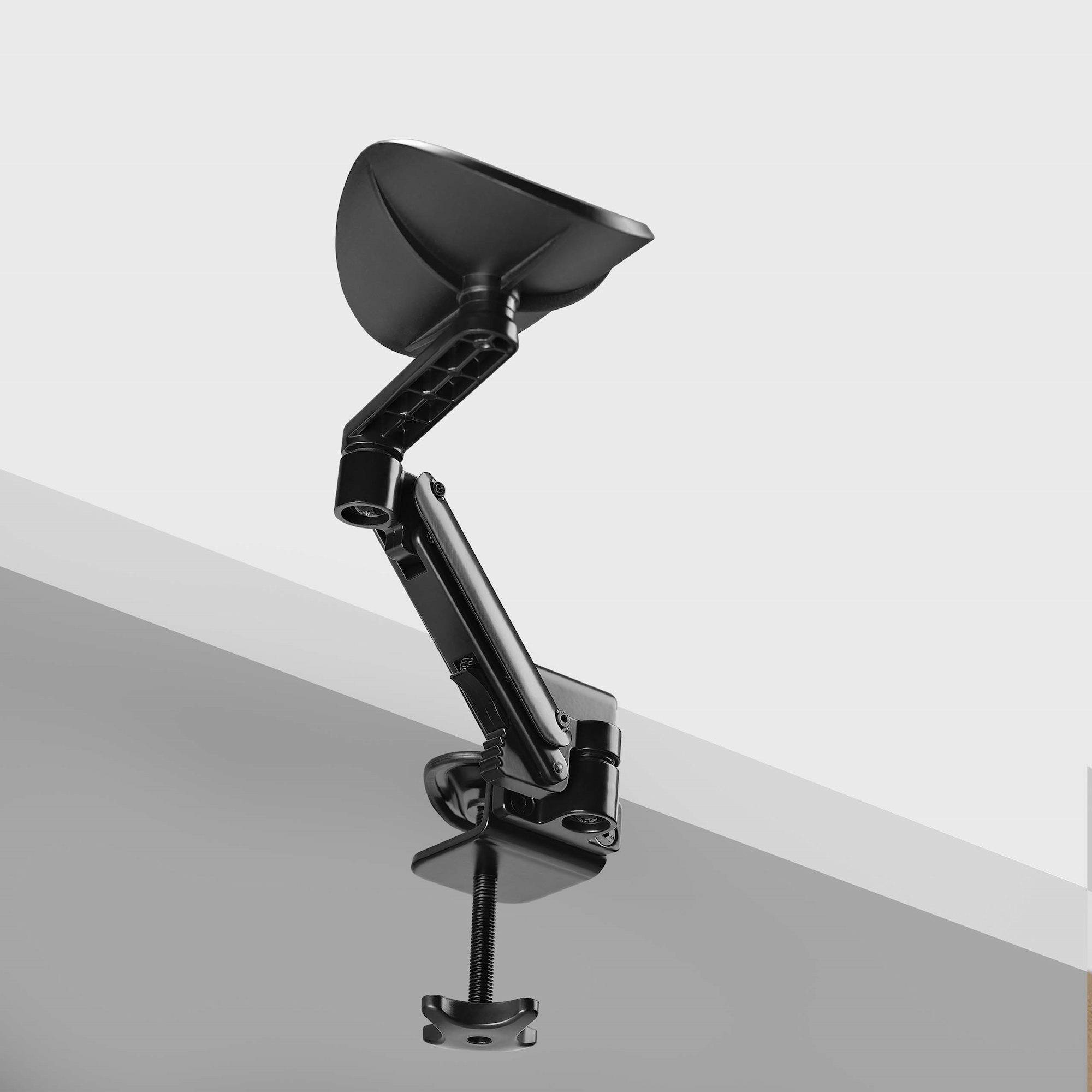 StarTech.com Verstelbare Armsteun voor Bureau, Ergonomische Arm/Elleboogsteun, 360-graden Rotatie, Kleminstallatie zonder Boren, Zwart