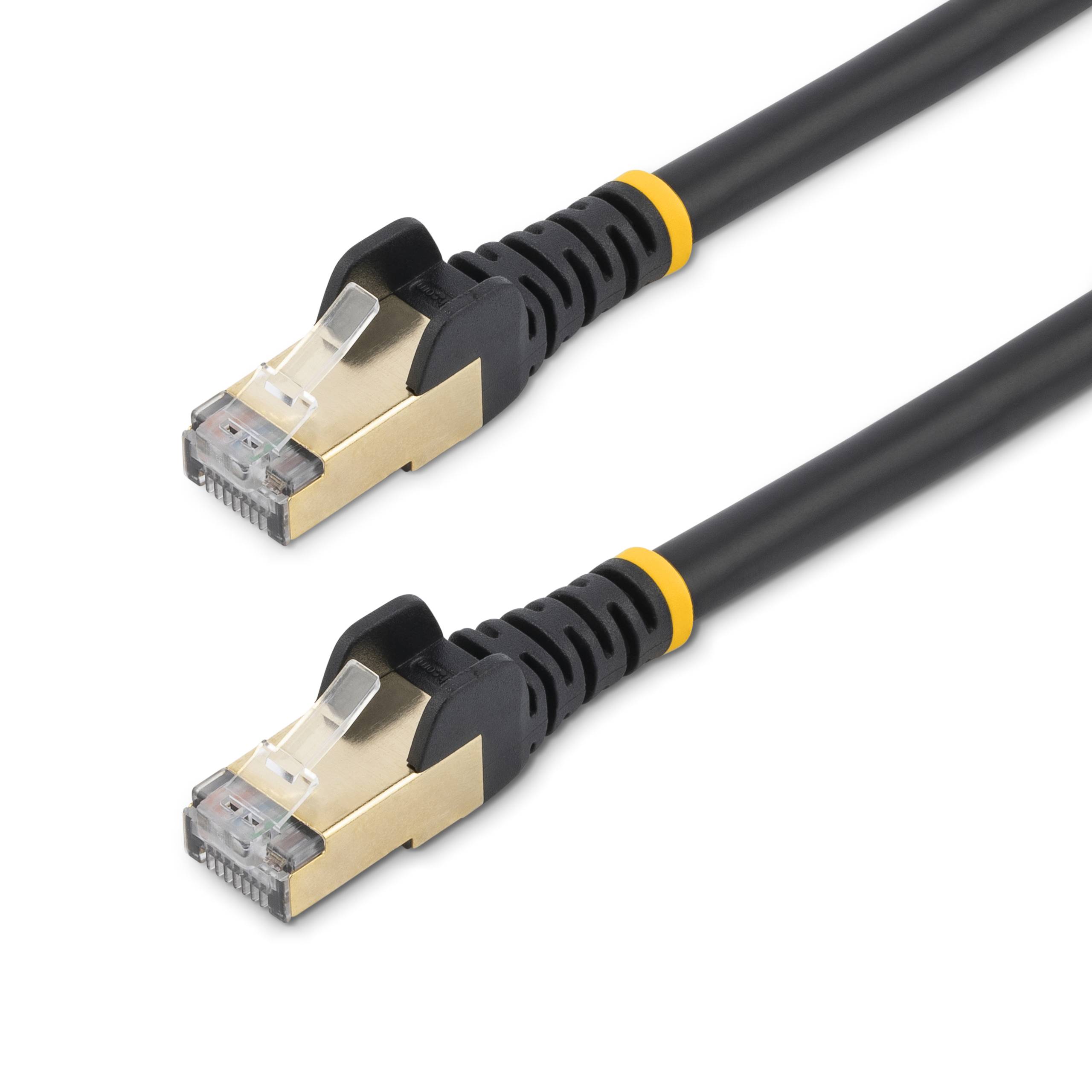StarTech.com 0,5m zwart Cat6a Ethernet netwerkkabel shielded (STP) Cat6a patchkabel Cat 6a