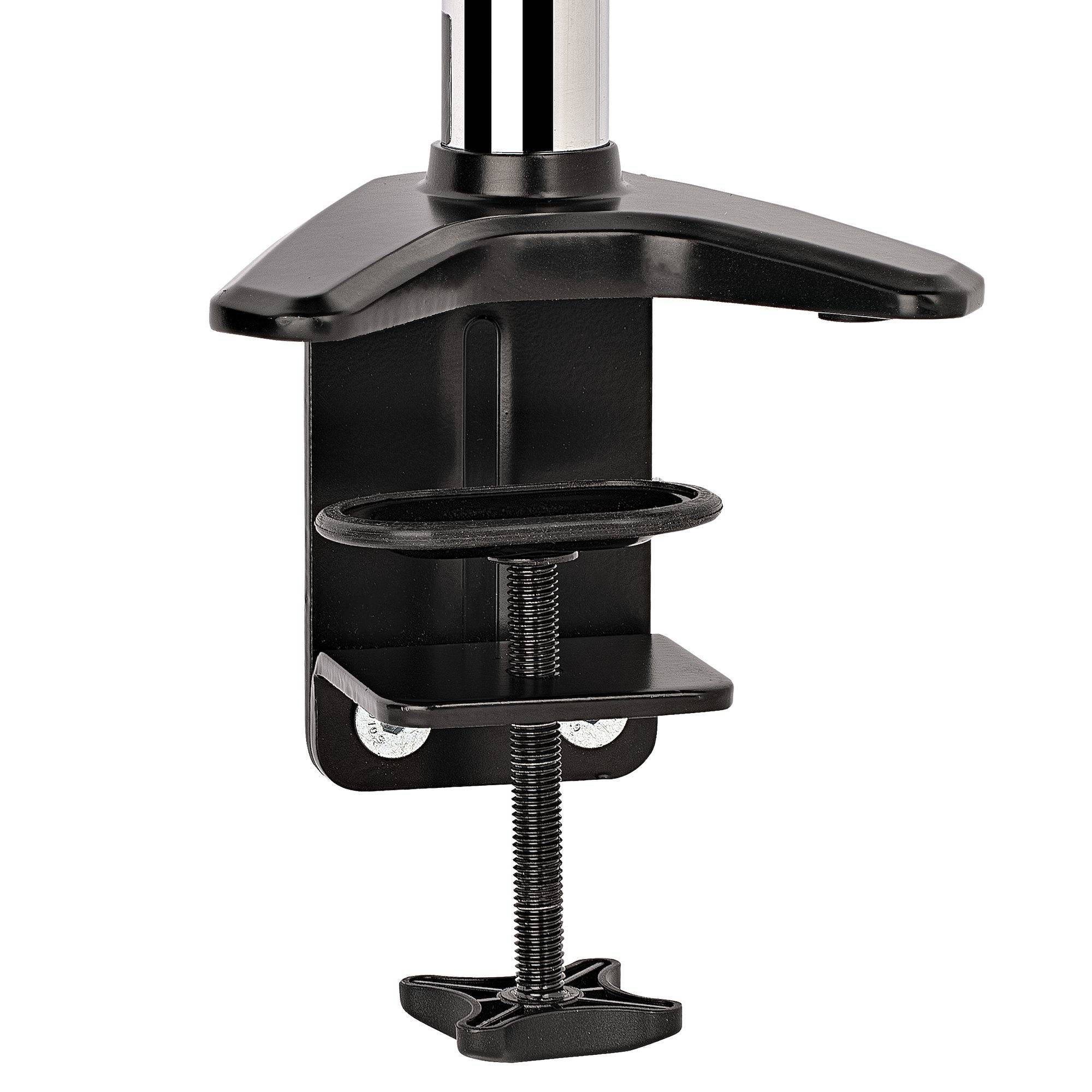 StarTech.com Bureau Monitor Arm voor Enkele VESA-display tot 32"of 49" Ultrawide 8kg, Full Motion en Verstelbare Hoogte, Bureauklem/Doorvoertule, Single Monitor Arm