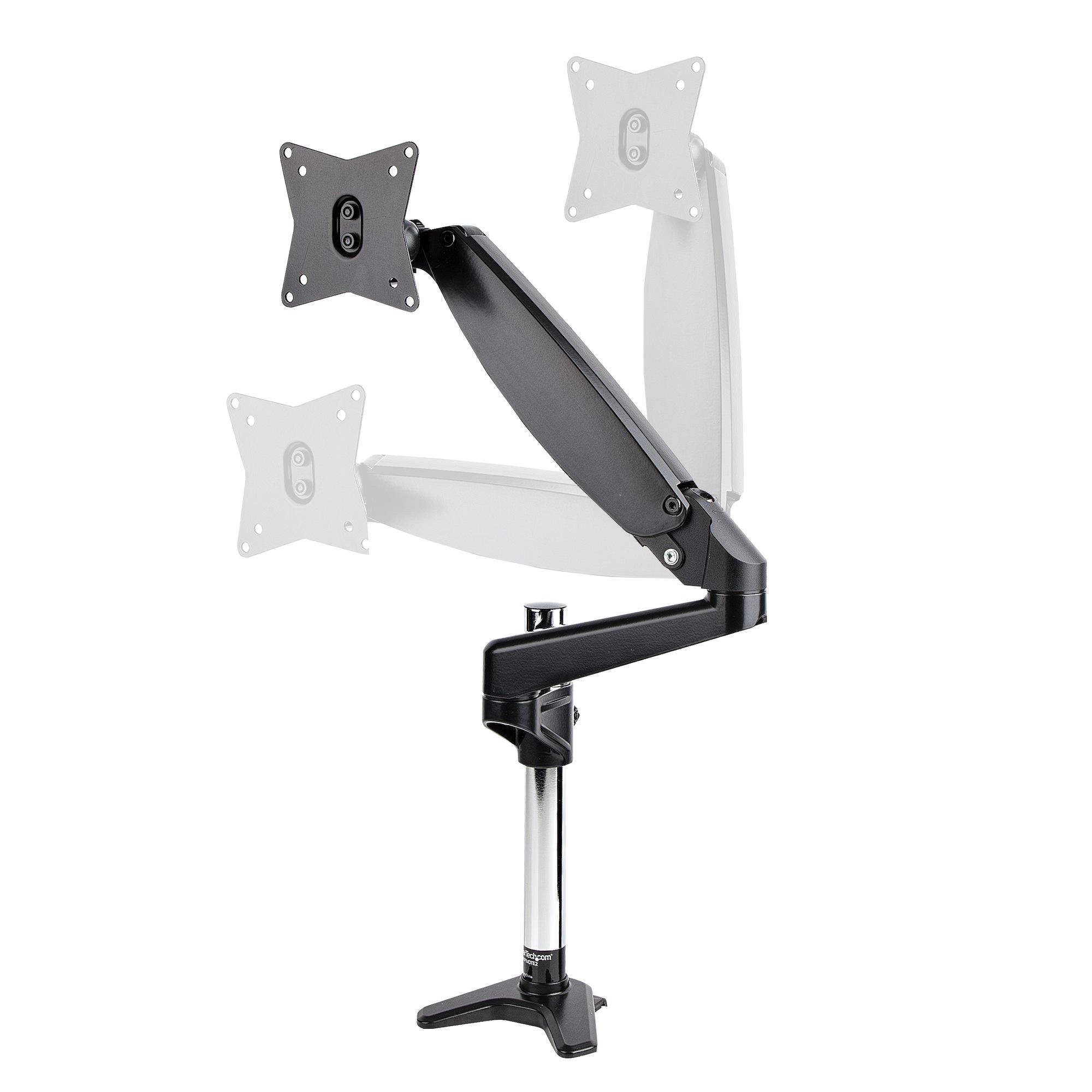 StarTech.com Bureau Monitor Arm voor Enkele VESA-display tot 32"of 49" Ultrawide 8kg, Full Motion en Verstelbare Hoogte, Bureauklem/Doorvoertule, Single Monitor Arm