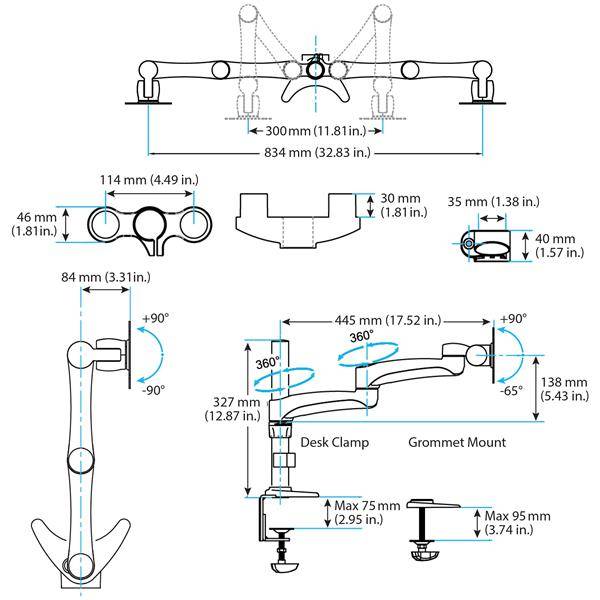 StarTech.com Dual monitor arm