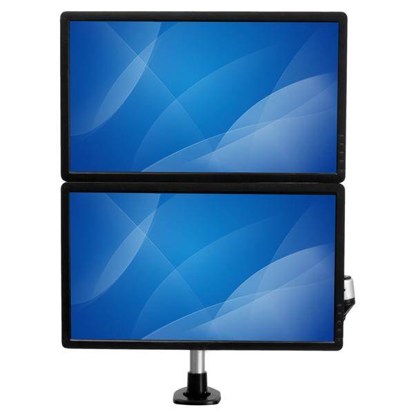 StarTech.com Dual monitor arm volledig beweegbaar en one touch verstelbare hoogte stapelbaar