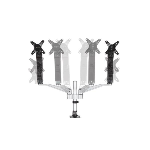 StarTech.com Dual monitor arm volledig beweegbaar en one touch verstelbare hoogte stapelbaar