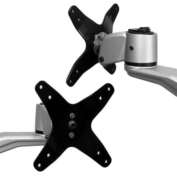 StarTech.com Dual monitor arm volledig beweegbaar en one touch verstelbare hoogte stapelbaar