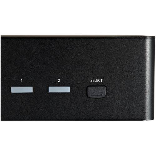 StarTech.com 2 Port Dual Monitor KVM HDMI Switch, 4K 60Hz Ultra HD HDR, Desktop Hub 4K HDMI 2.0 KVM Schakelaar met 2x USB 3.0 (5Gbps) & 4x USB 2.0 HID, Audio, Hotkey Switching, TAA