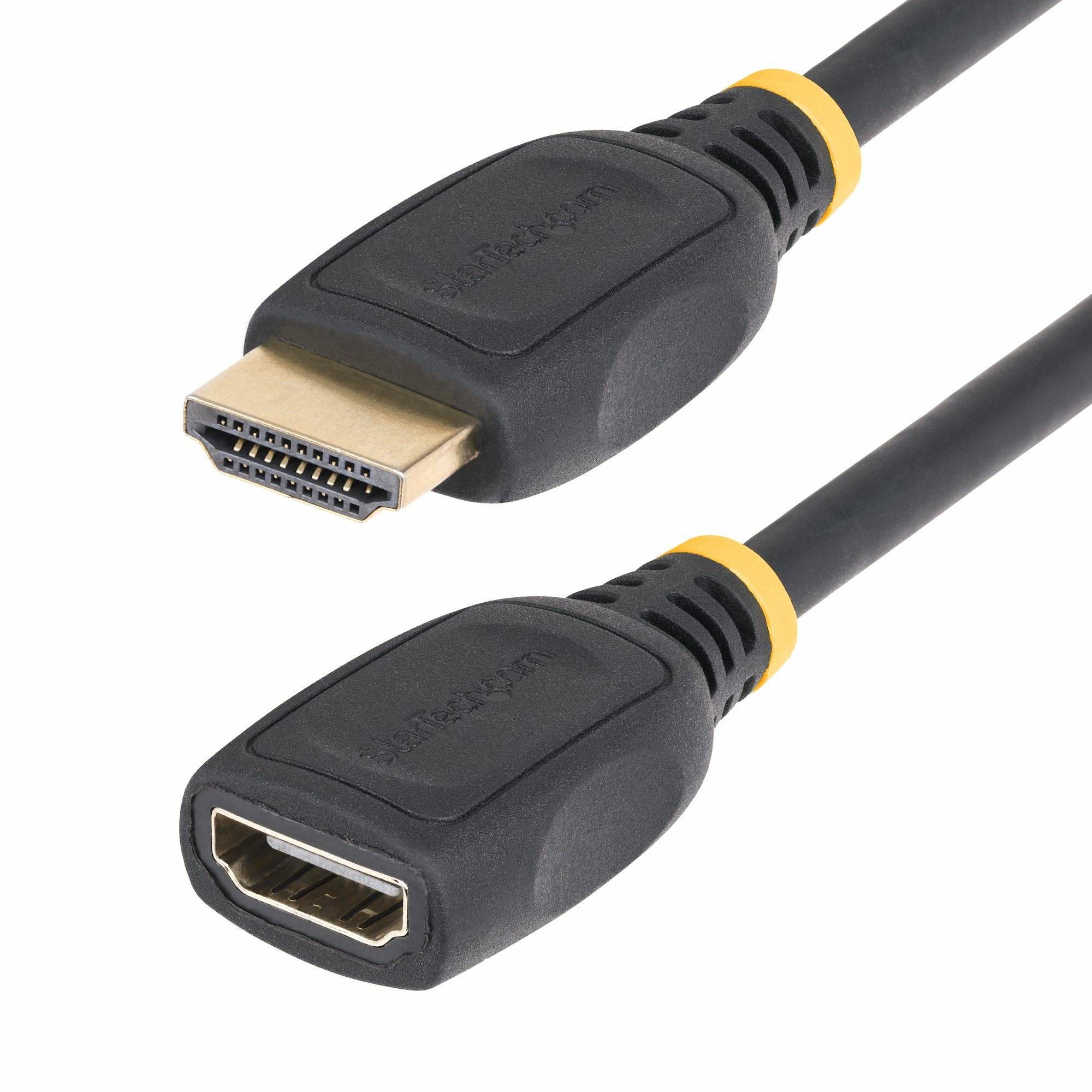 StarTech.com 2m HDMI 2.0 Verlengkabel, High Speed HDMI Port Saver Kabel, 4K 60Hz, HDMI Male naar Female HDMI Adapter Kabel, HDMI Extender, M/F