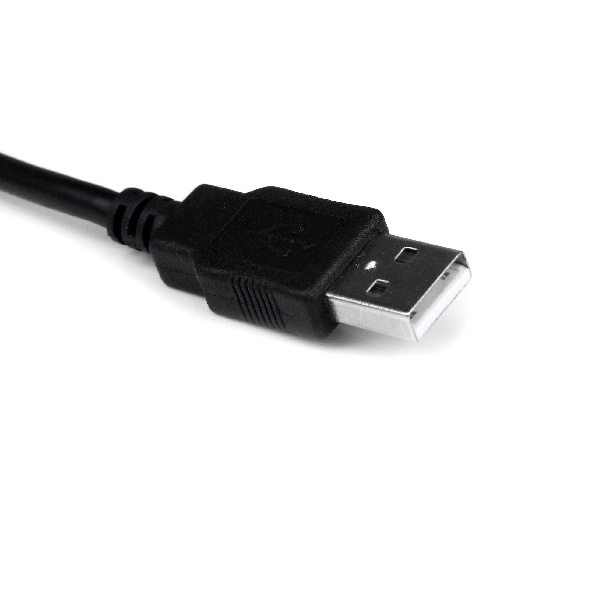 StarTech.com Korte USB naar RS232 Seriële DB9 Adapterkabel met COM-behoud
