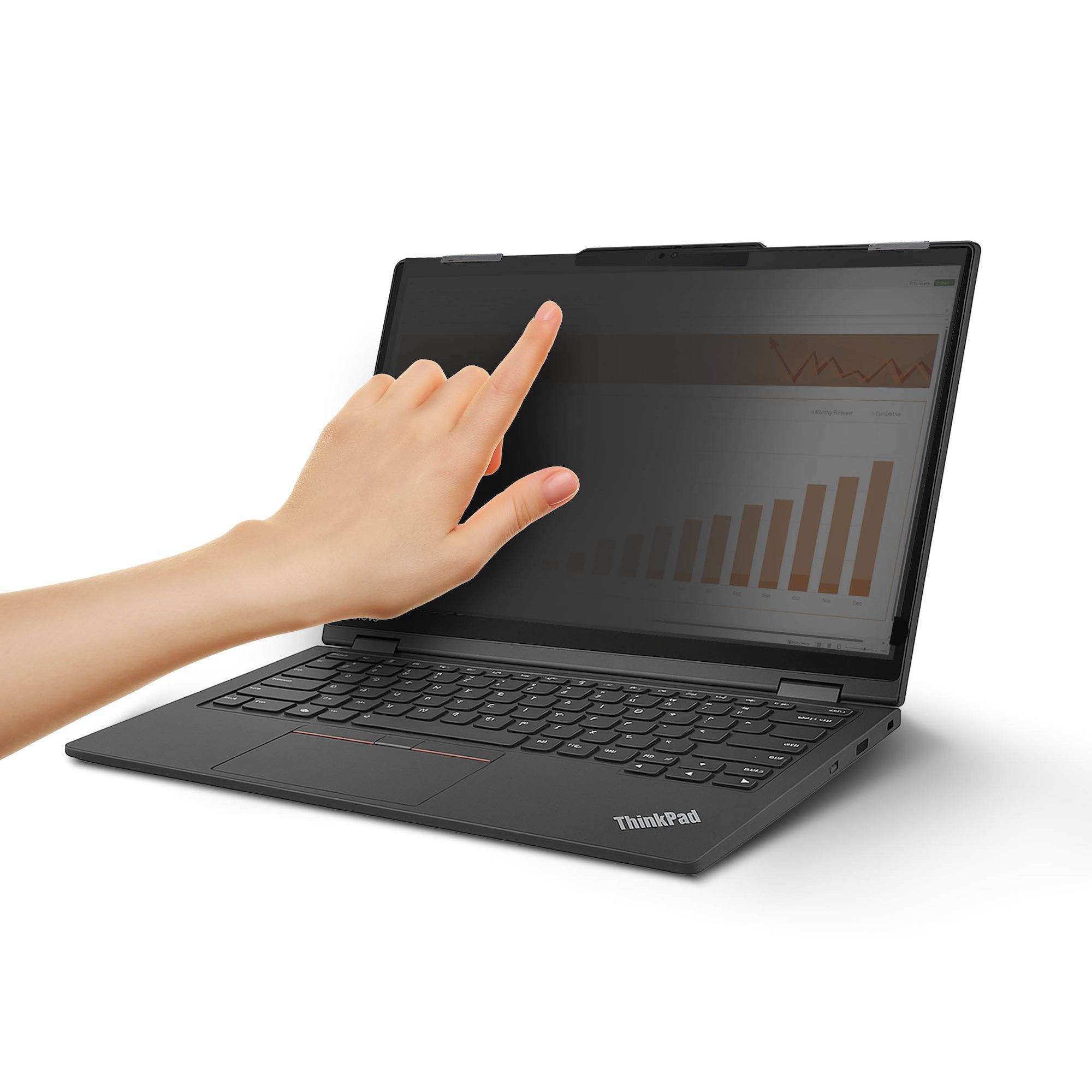 StarTech.com Lenovo X13 Yoga Gen 4 Helder Privacy Filter met Touch, Omklapbaar, 75% Lichtdoorlatendheid, Anti-Glans Laptop Privacy Filter, +/- 30 Graden Kijkhoek