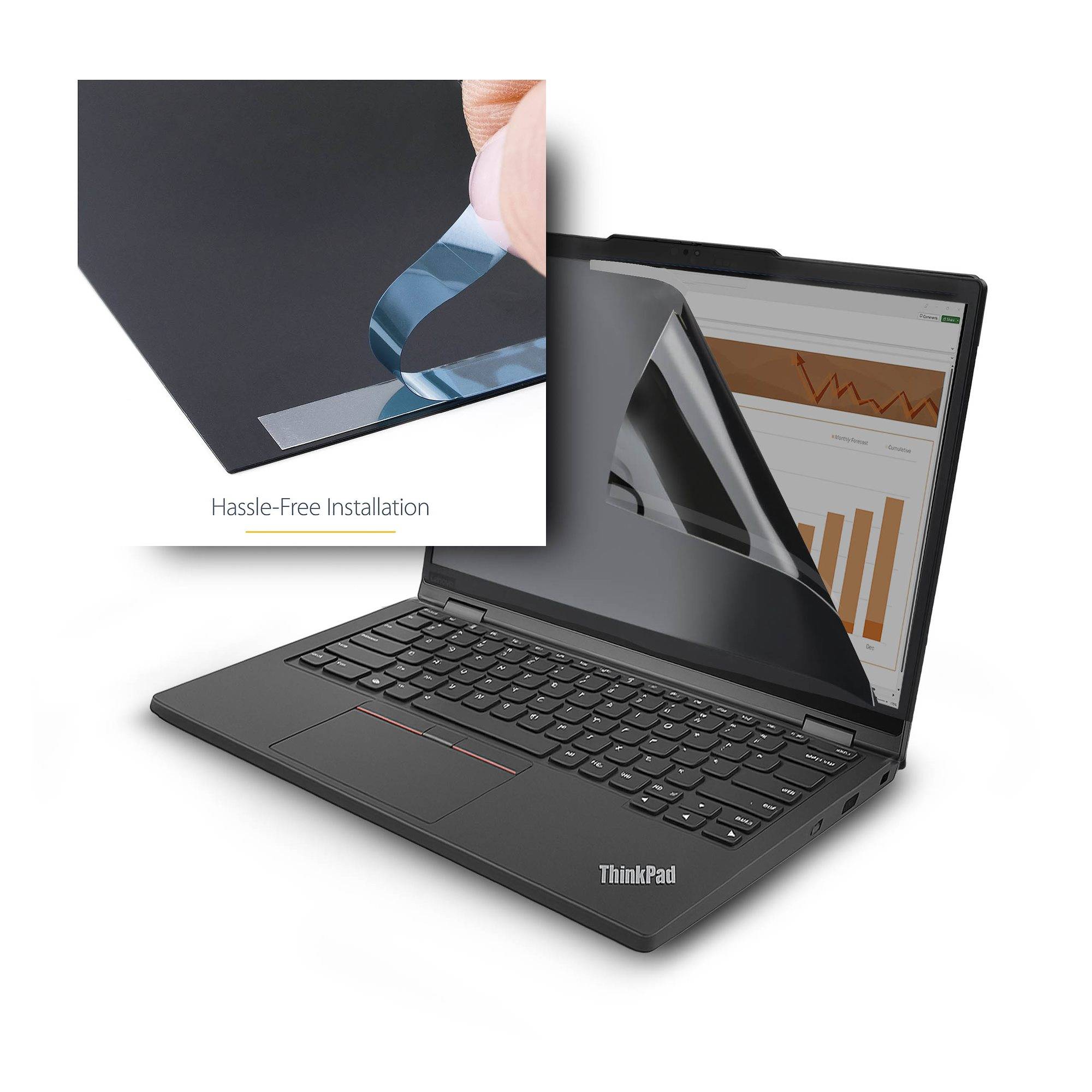 StarTech.com Lenovo X13 Yoga Gen 4 Helder Privacy Filter met Touch, Omklapbaar, 75% Lichtdoorlatendheid, Anti-Glans Laptop Privacy Filter, +/- 30 Graden Kijkhoek