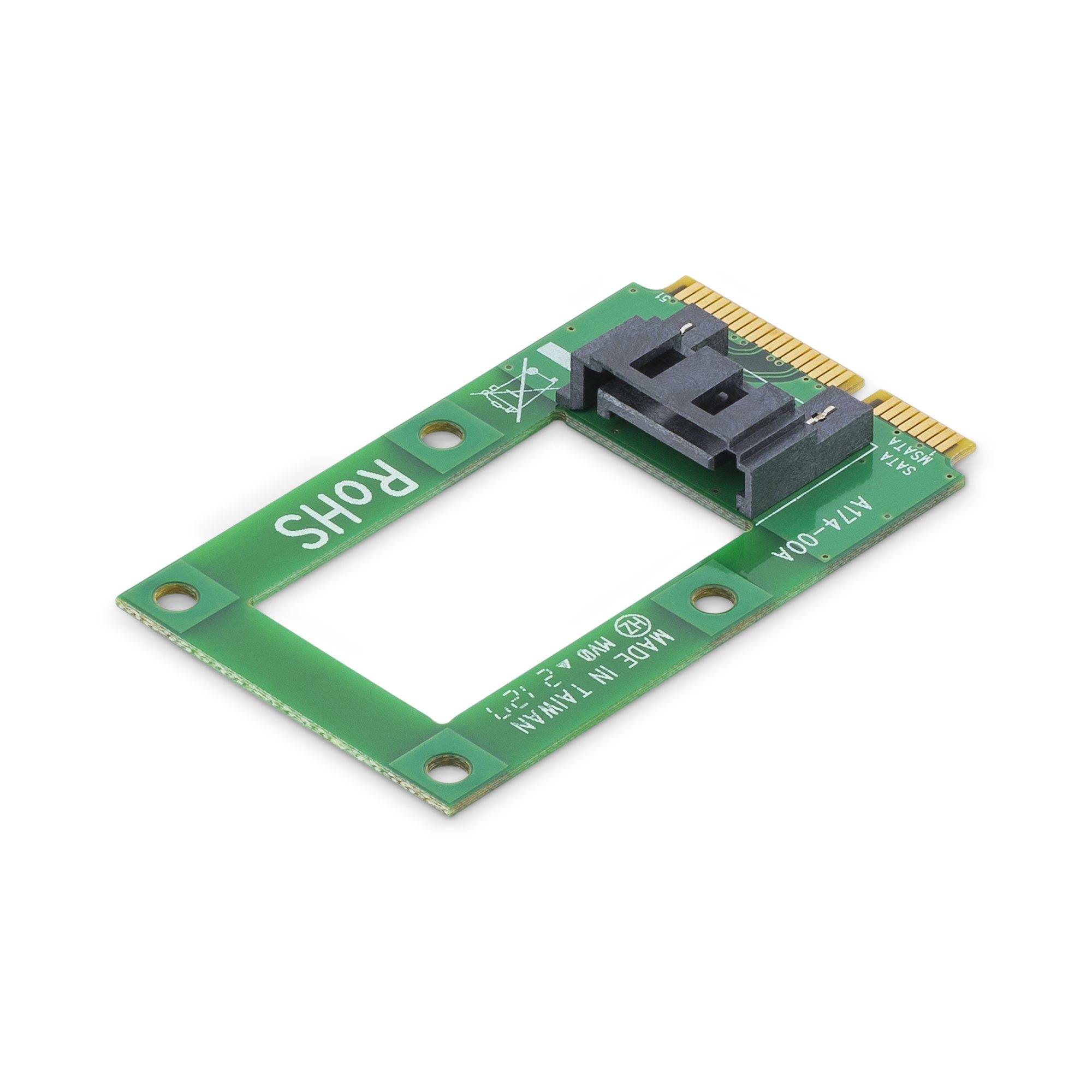 StarTech.com mSATA-naar-SATA HDD / SSD-adapter – Mini SATA-naar-SATA-converterkaart