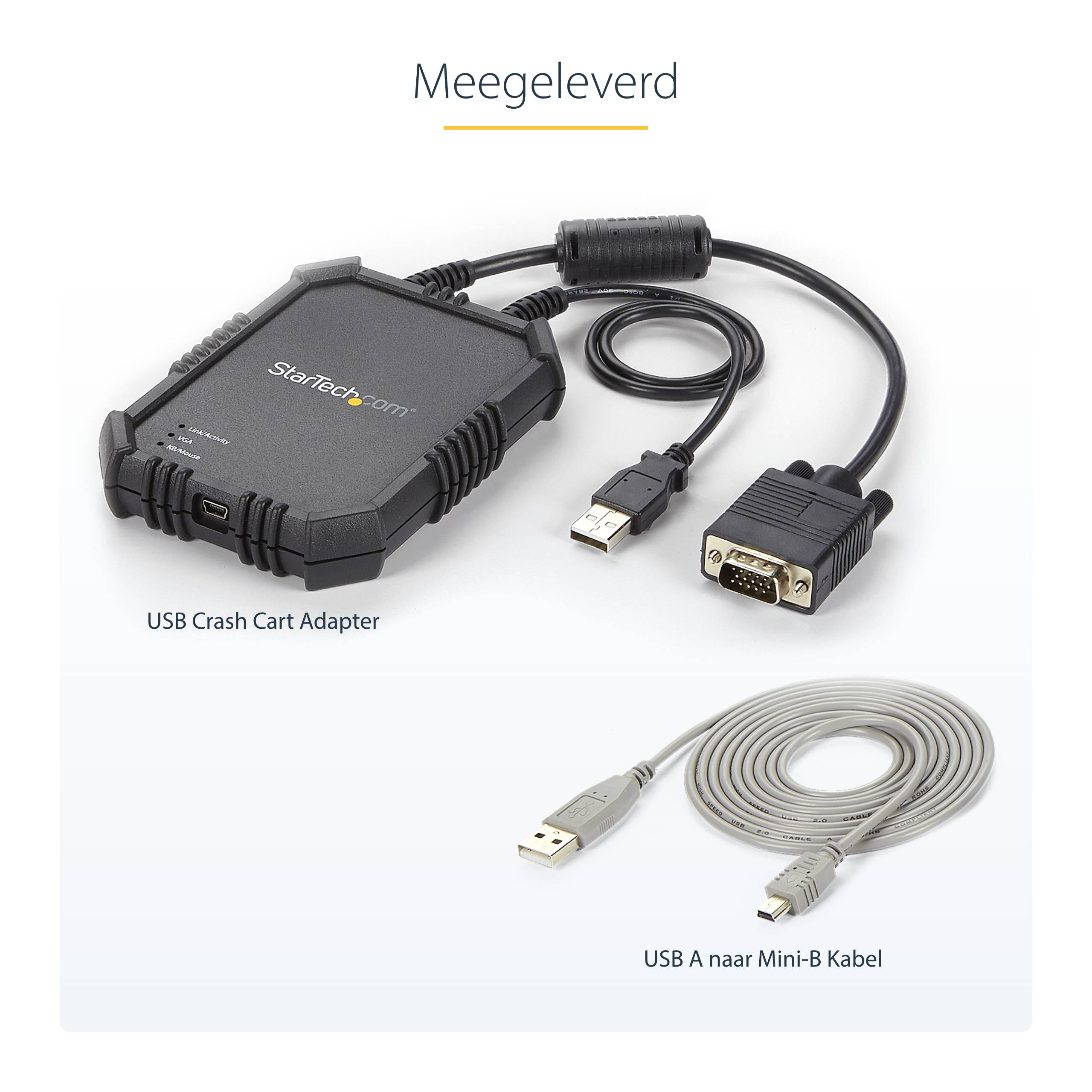 StarTech.com USB 2.0 KVM console - draagbare laptop Crash cart adapter met bestandsoverdracht & video-opname