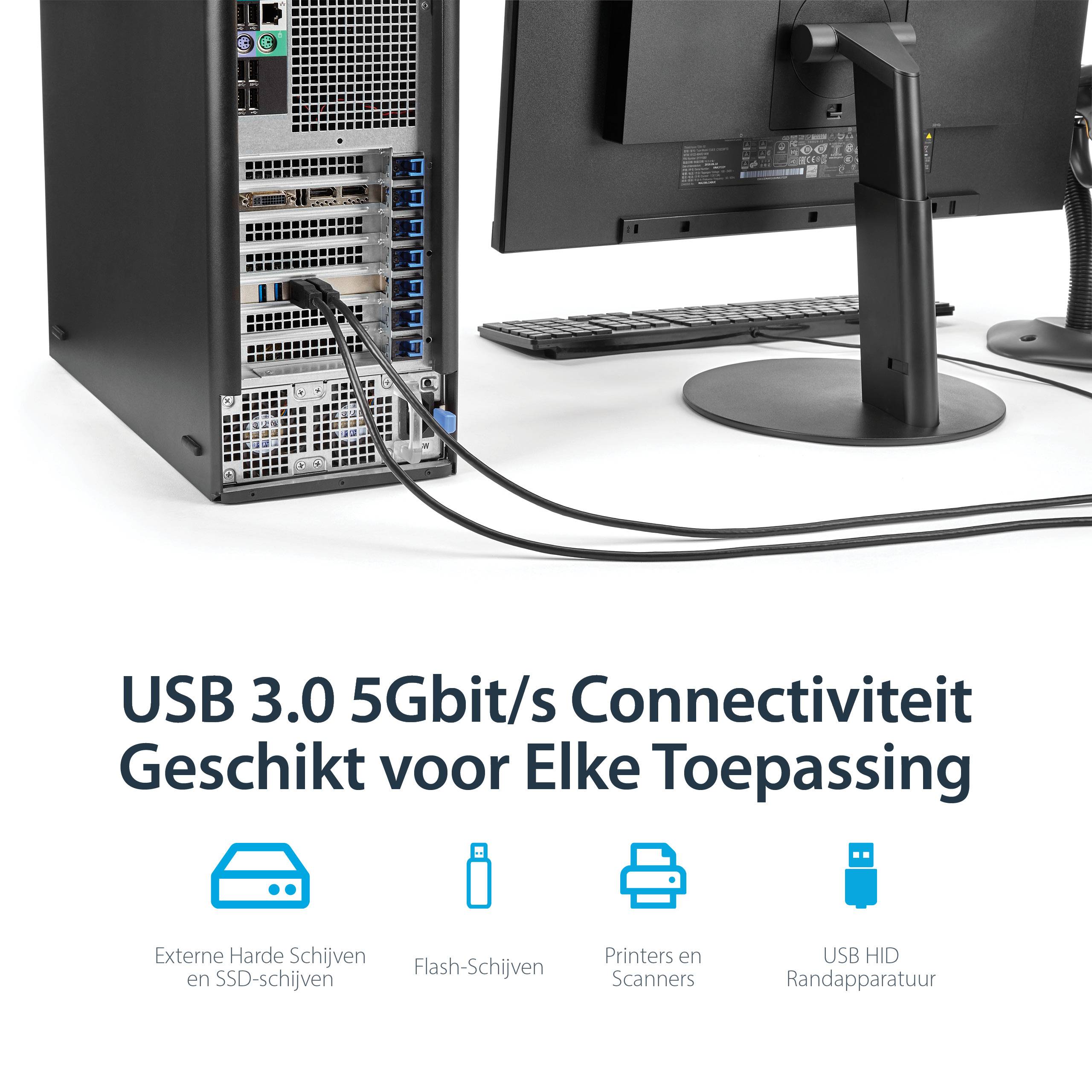 StarTech.com 4-poorts PCI Express (PCIe) SuperSpeed USB 3.0 kaartadapter met 4 speciale 5 Gbps kanalen UASP SATA/LP4-voeding