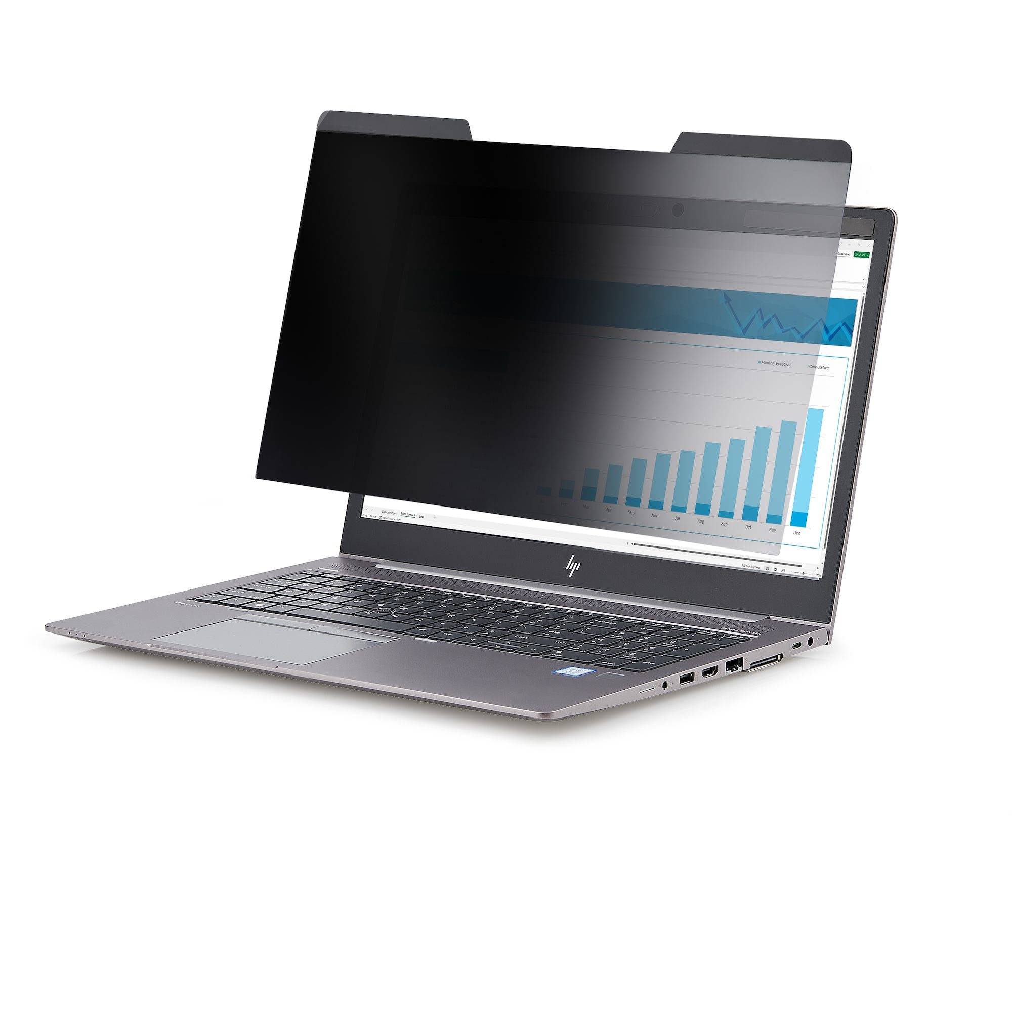 StarTech.com Privacy Filter met Magneetbevestiging voor 16 Inch 16:10 Laptop, Omkeerbare Filter, Laptop Screen Protector, Kijkhoek 60 deg (+/- 30 deg), TAA, Blauw Licht Afscherming
