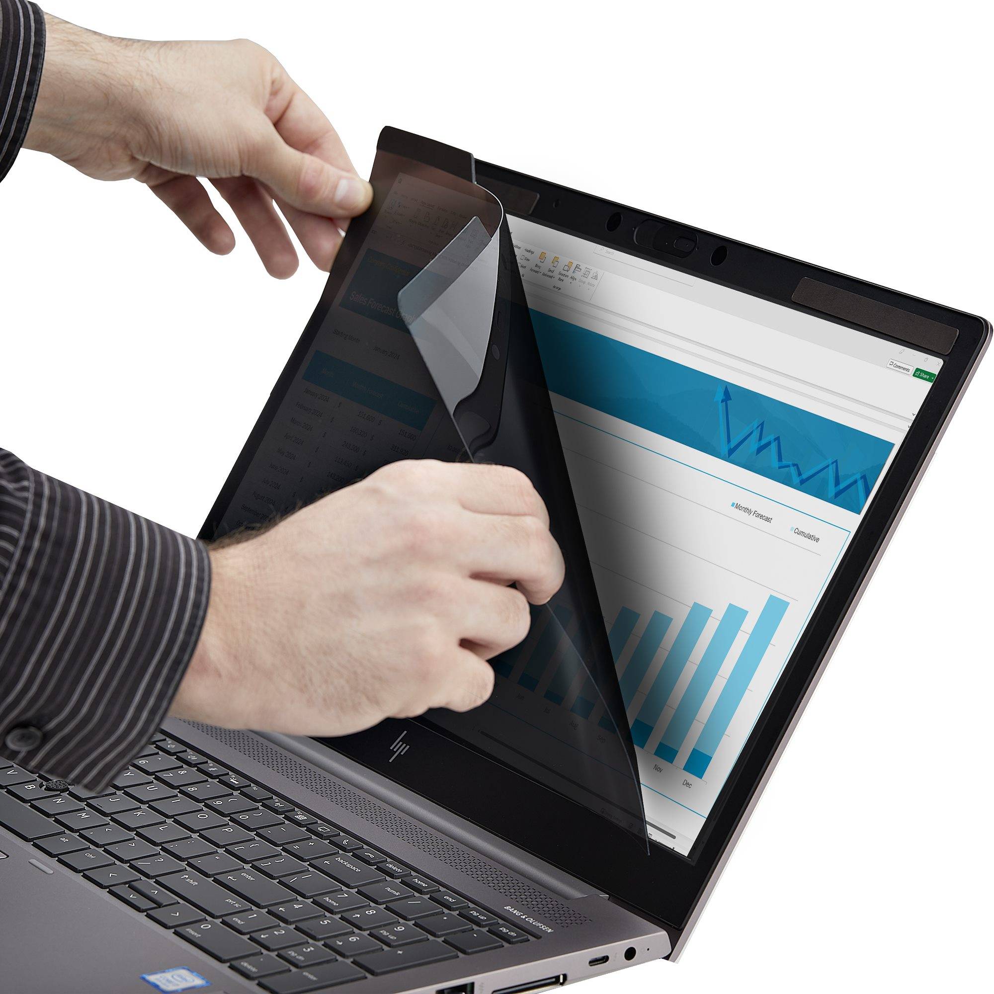 StarTech.com Privacy Filter met Magneetbevestiging voor 16 Inch 16:10 Laptop, Omkeerbare Filter, Laptop Screen Protector, Kijkhoek 60 deg (+/- 30 deg), TAA, Blauw Licht Afscherming