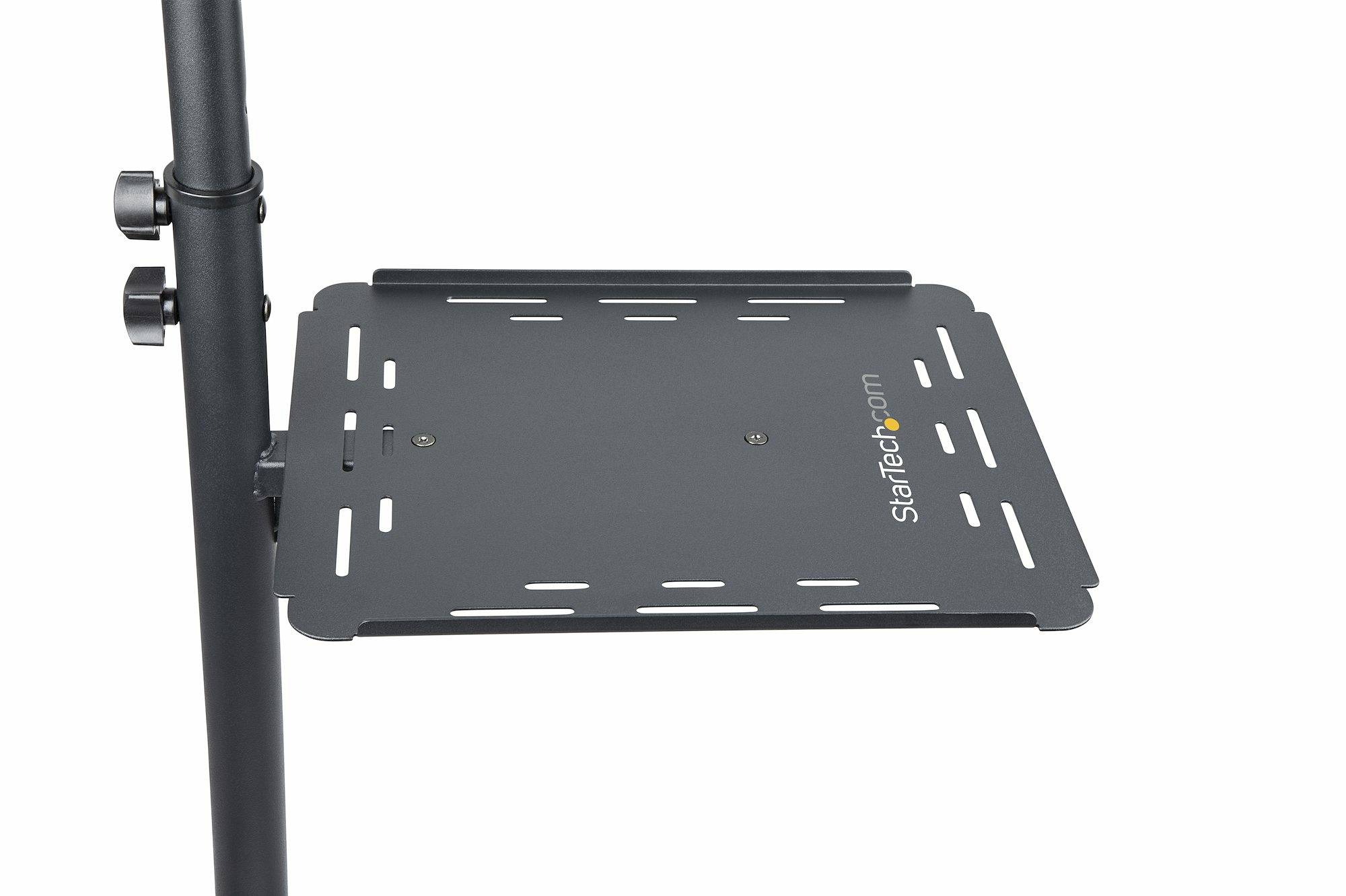 StarTech.com Beamertafel - Stevige Verrijdbare Laptop en Projectietafel (2x 10kg/schap) - Presentatiewagen/Computer Trolley/AV Projector Stand - In Hoogte Verstelbaar / Zwenkwielen met Rem