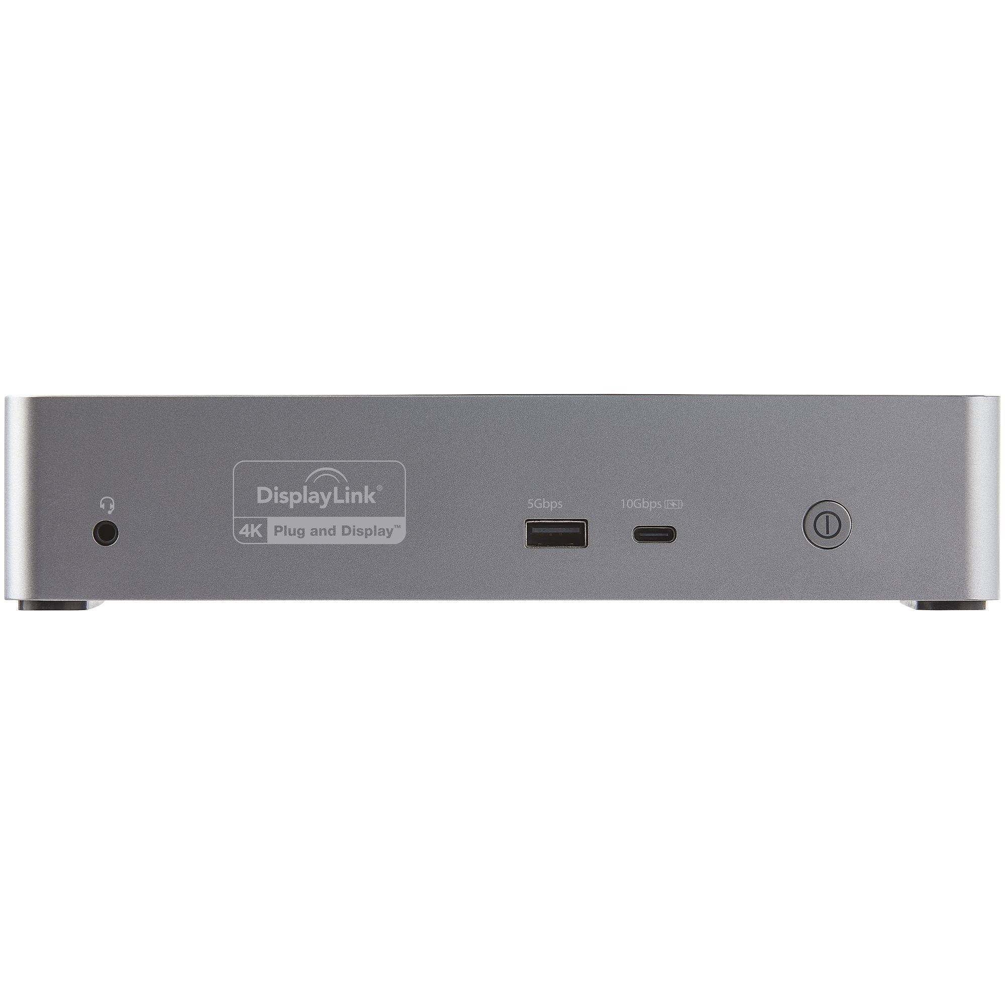 StarTech.com USB-C Dock, 4K 60Hz Quad Monitor DisplayPort & HDMI, Universeel USB Type-C Docking Station met 100W Power Delivery, USB Hub met 1x USB Type-C & 3x USB-A, Ethernet, Audio