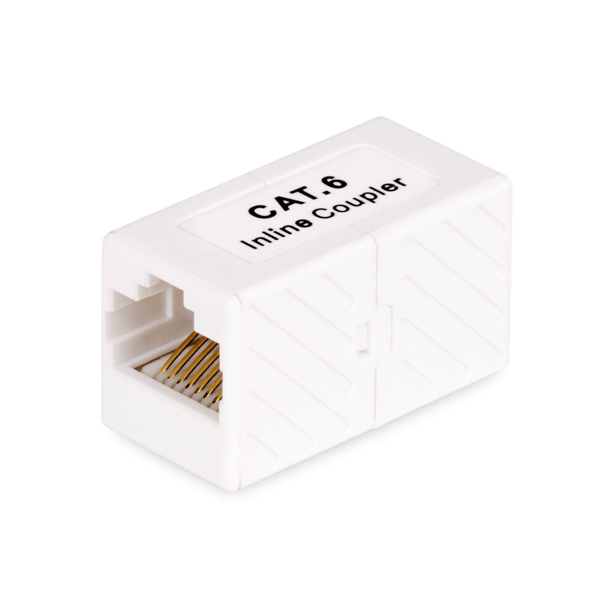 StarTech.com RJ45 Koppelstuk, Inline Cat6 Coupler, Female naar Female (F/F) T568 Connector, UTP Verlengblokje, Unshielded Ethernet Kabel Verlengstuk