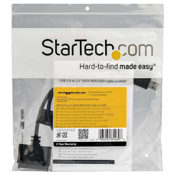 StarTech.com SATA naar USB kabel met UASP