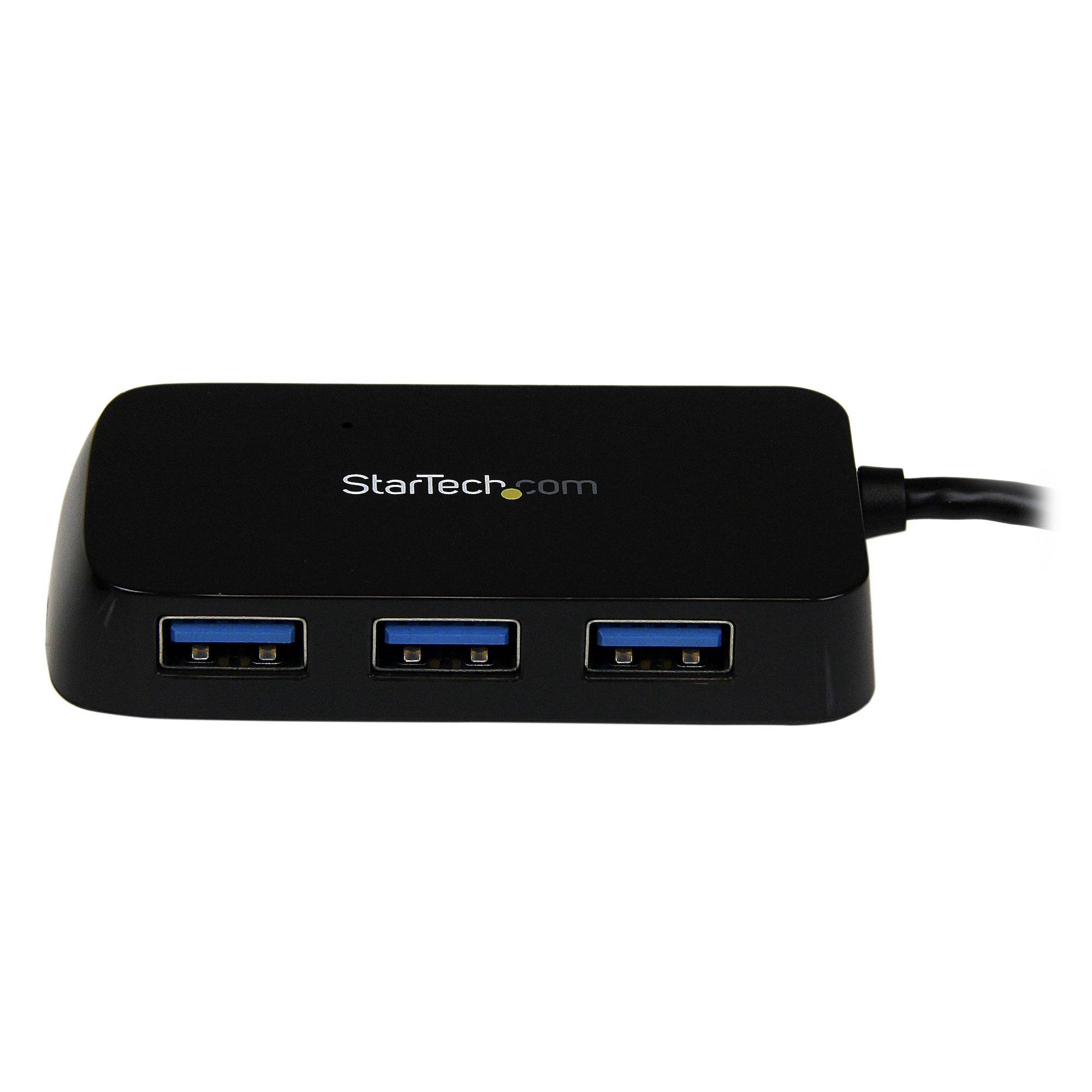 StarTech.com Draagbare 4-poorts SuperSpeed USB 3.0 hub - 5Gbps - zwart