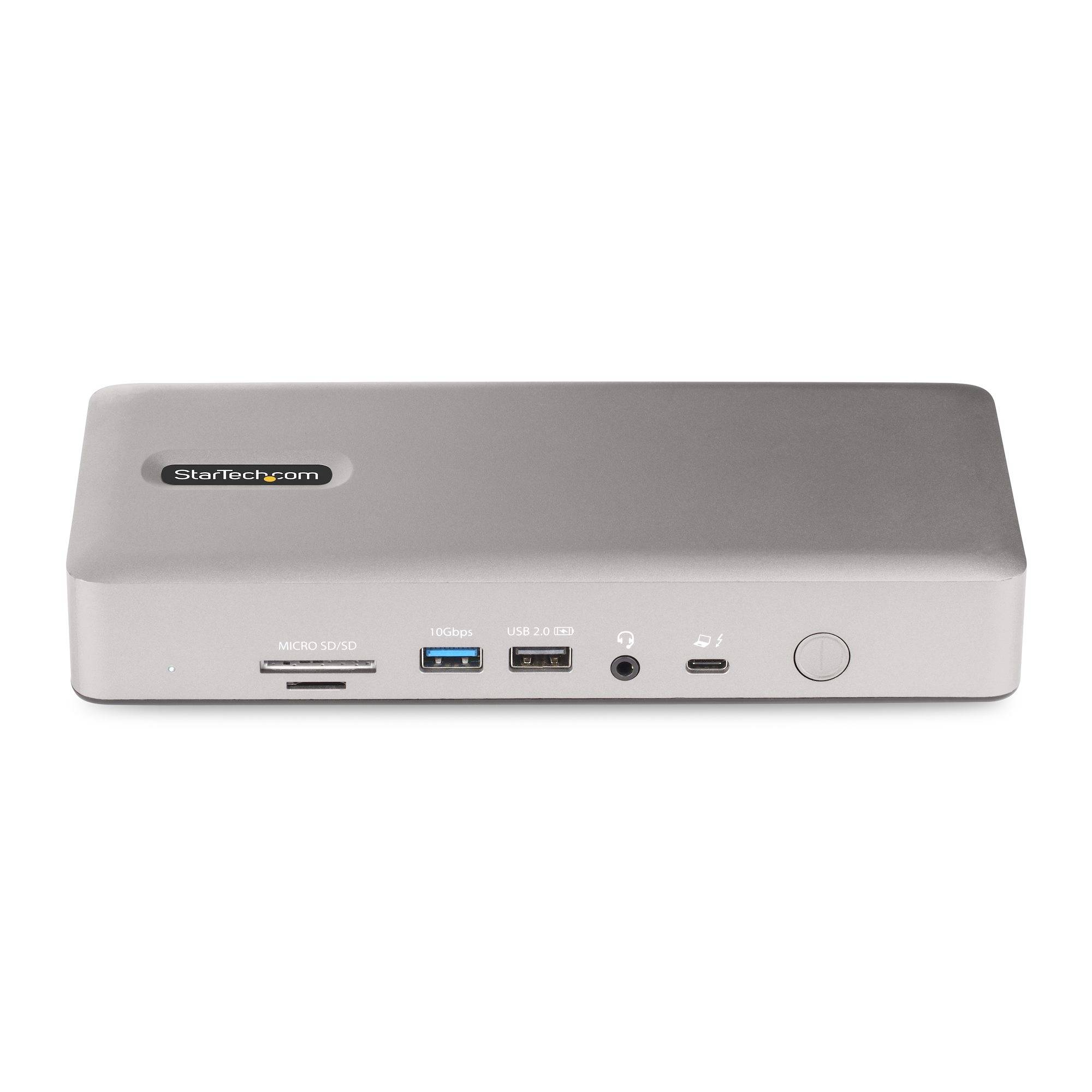 StarTech.com Thunderbolt 4 Multi-Monitor Docking Station, Quad/Triple/Dual Display Dock, 2x HDMI/2x DisplayPort, 7x USB Hub, 2.5Gb Ethernet, 98W Power Delivery