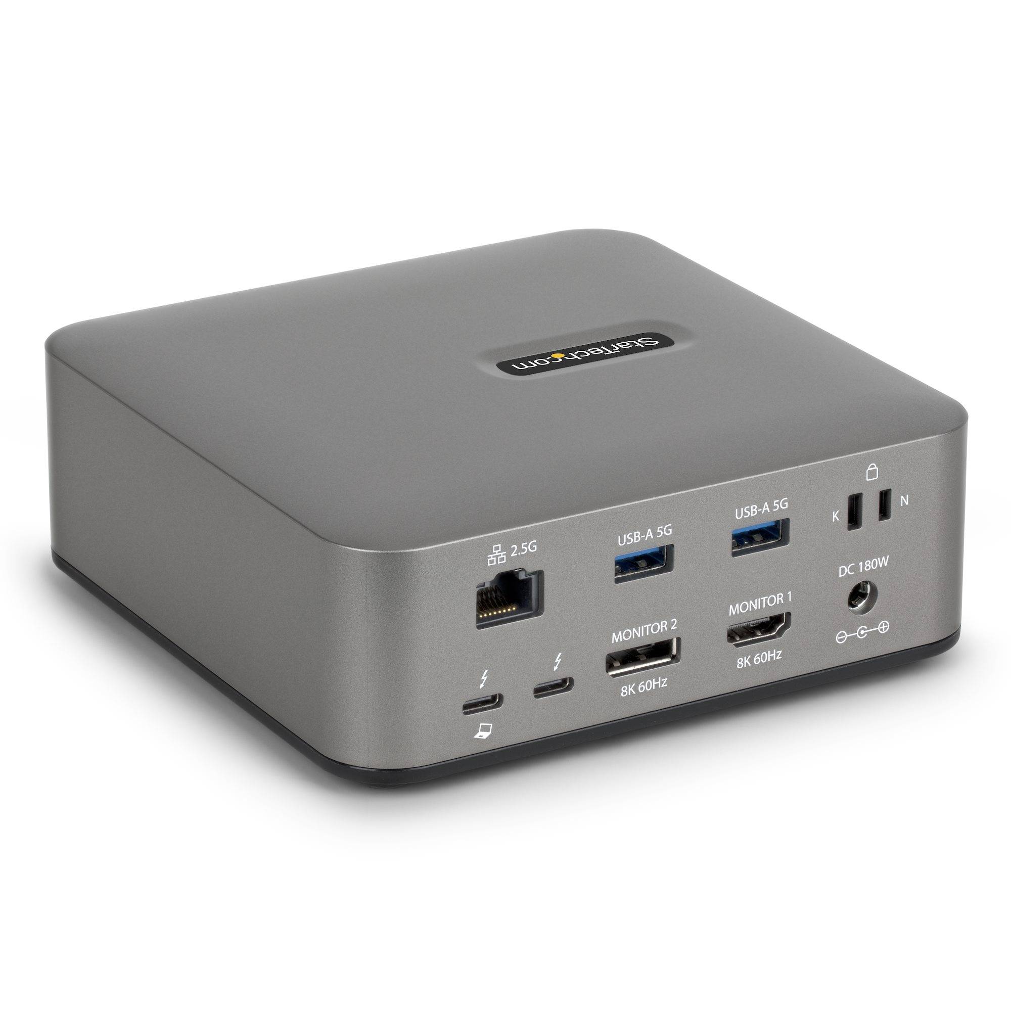 StarTech.com 215UE-TB5USB4DOCK laptop dock & poortreplicator Bedraad Thunderbolt 5 Grijs