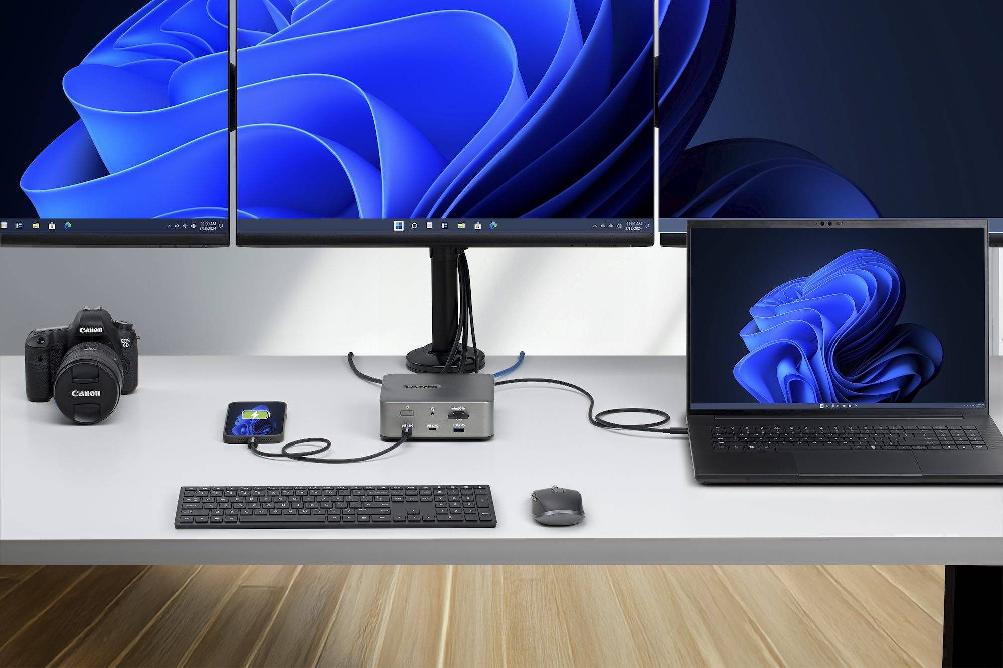 StarTech.com 215UE-TB5USB4DOCK laptop dock & poortreplicator Bedraad Thunderbolt 5 Grijs