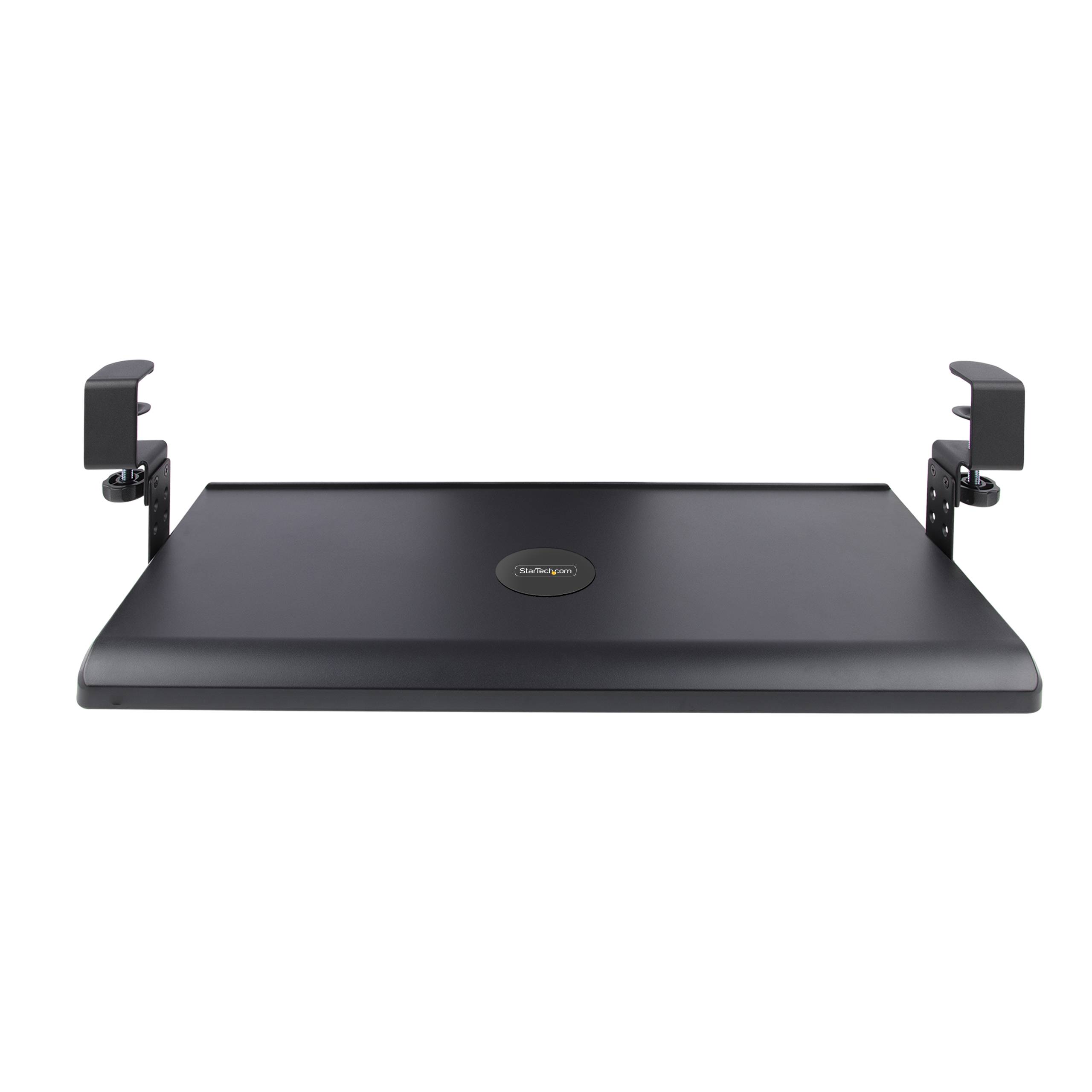 StarTech.com Uitschuifbare Toetsenbordlade voor onder Bureaublad, Ergonomische Keyboard Tray met Bureauklem, Tot 12kg, Uittrekbare Plank voor Toetsenbord/Muis, In Hoogte Verstelbaar (10/12/14cm)