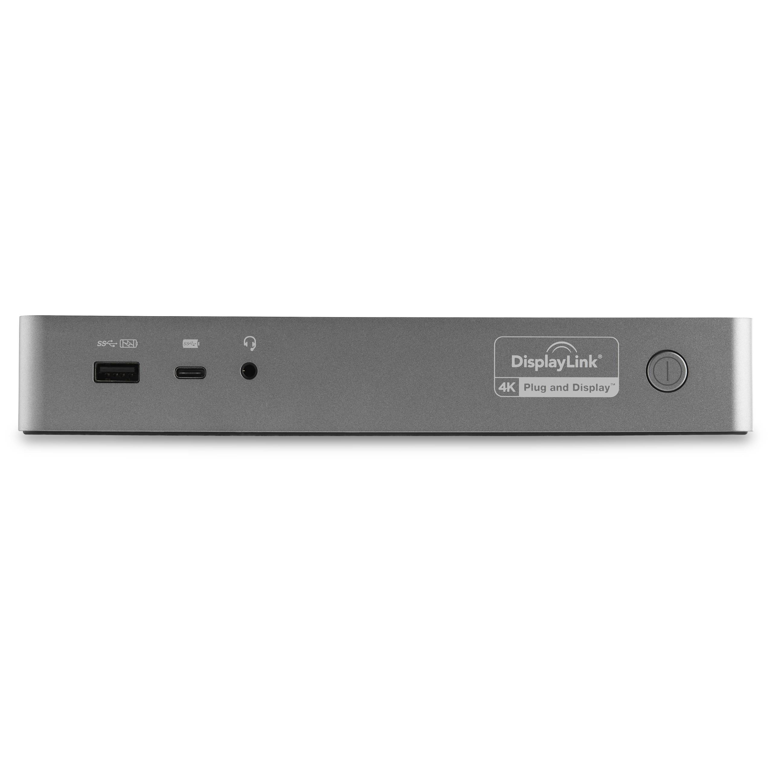 StarTech.com Universele Laptop Docking Station, Hybrid USB-C & USB-A Dock, Dual 4K DP & HDMI, 100W PD, Mac / Windows / Chrome OS, 4x USB 5Gbps Hub, GbE