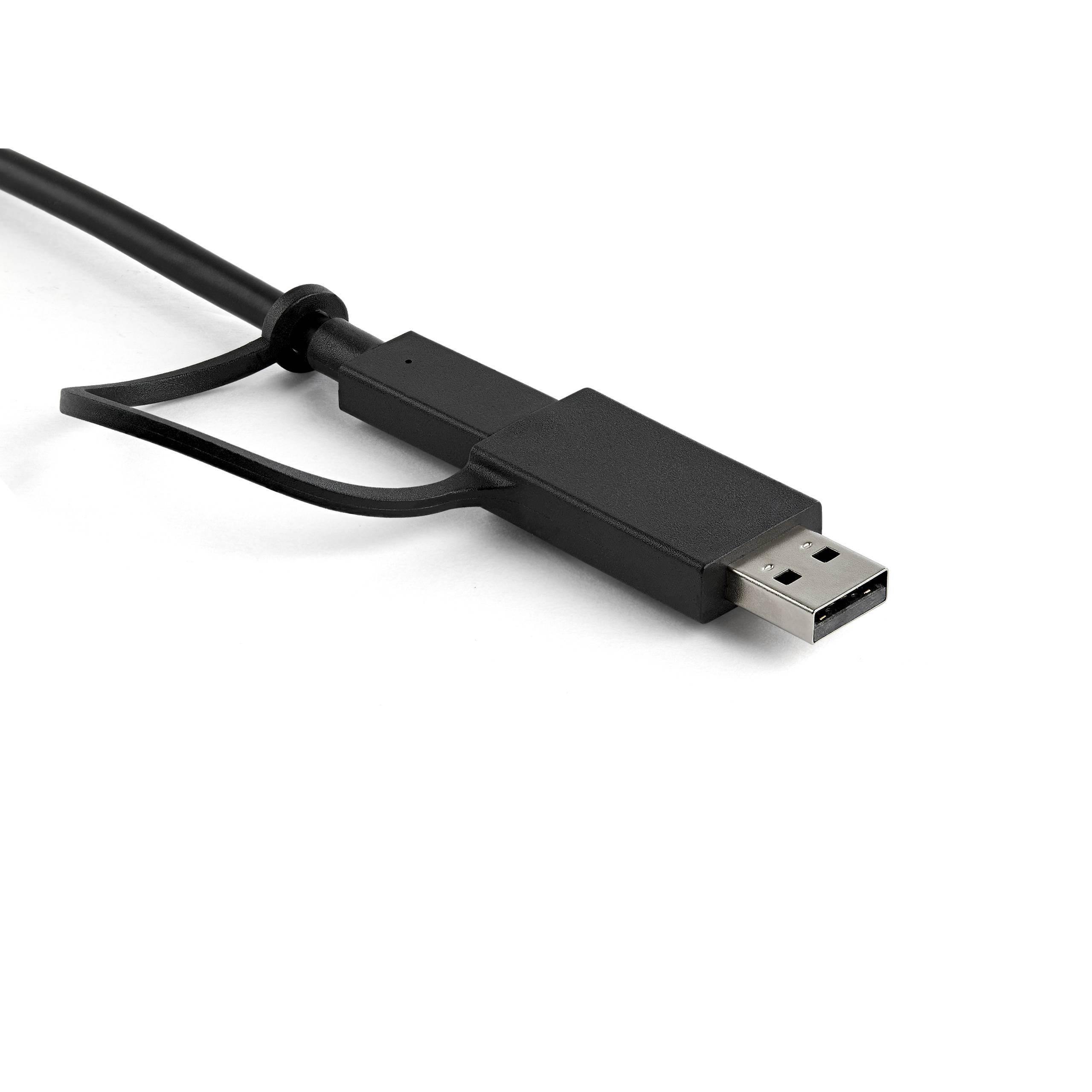 StarTech.com Universele Laptop Docking Station, Hybrid USB-C & USB-A Dock, Dual 4K DP & HDMI, 100W PD, Mac / Windows / Chrome OS, 4x USB 5Gbps Hub, GbE