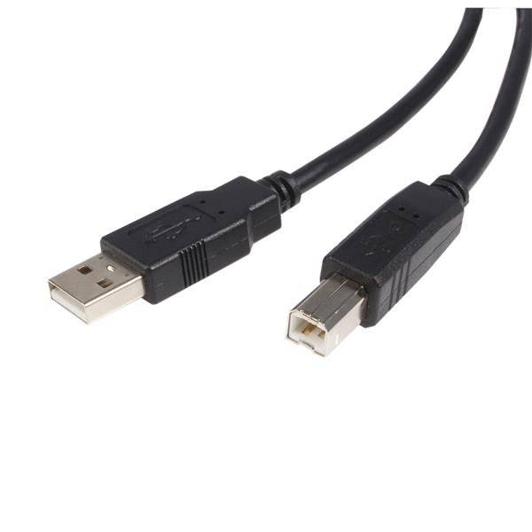 StarTech.com 1,8m gecertificeerde USB 2.0 A naar B kabel M/M zwart