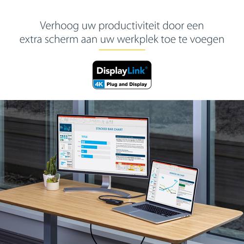 StarTech.com USB 3.0-naar-HDMI externe Multi-Monitor grafische videoadapter voor Mac & pc – DisplayLink gecertificeerd – HD 1080p