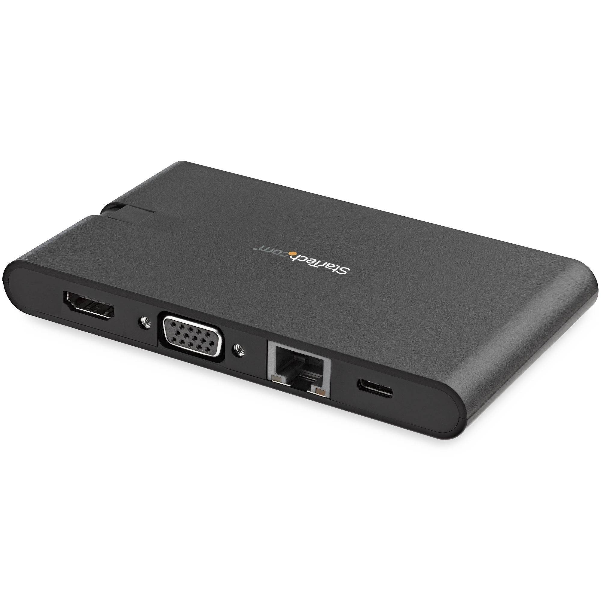 StarTech.com USB-C Multiport Adapter - USB Type-C 8-in-1 Mini Dock met HDMI 4K of VGA 1080p - 100W Power Delivery Passthrough, 3-Port USB 3.0 Hub, GbE, SD & MicroSD - Laptop Travel Dock