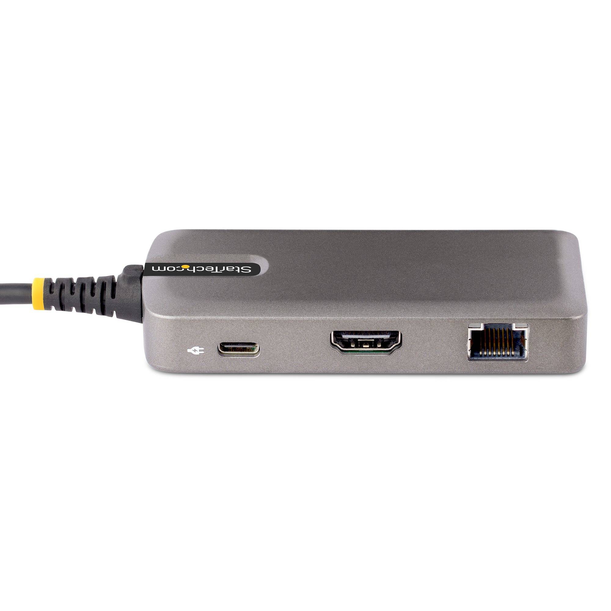StarTech.com USB-C Multiport Adapter, 4K 60Hz HDMI, HDR - 2-Port 5Gbps USB 3.0 Hub, 100W Power Delivery Pass-Through, GbE, USB Type C Mini Docking Station, Windows/macOS/ChromeOS