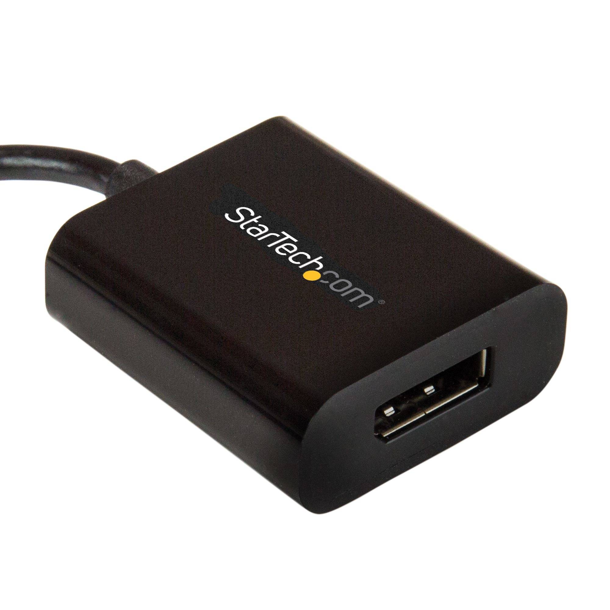 StarTech.com USB-C naar DisplayPort Adapter - 4K 60Hz/8K 30Hz - USB Type-C naar DP 1.4 HBR2 Dongle - Compacte USB-C (DP Alt Mode) Video Converter - Compatibel met Thunderbolt 3