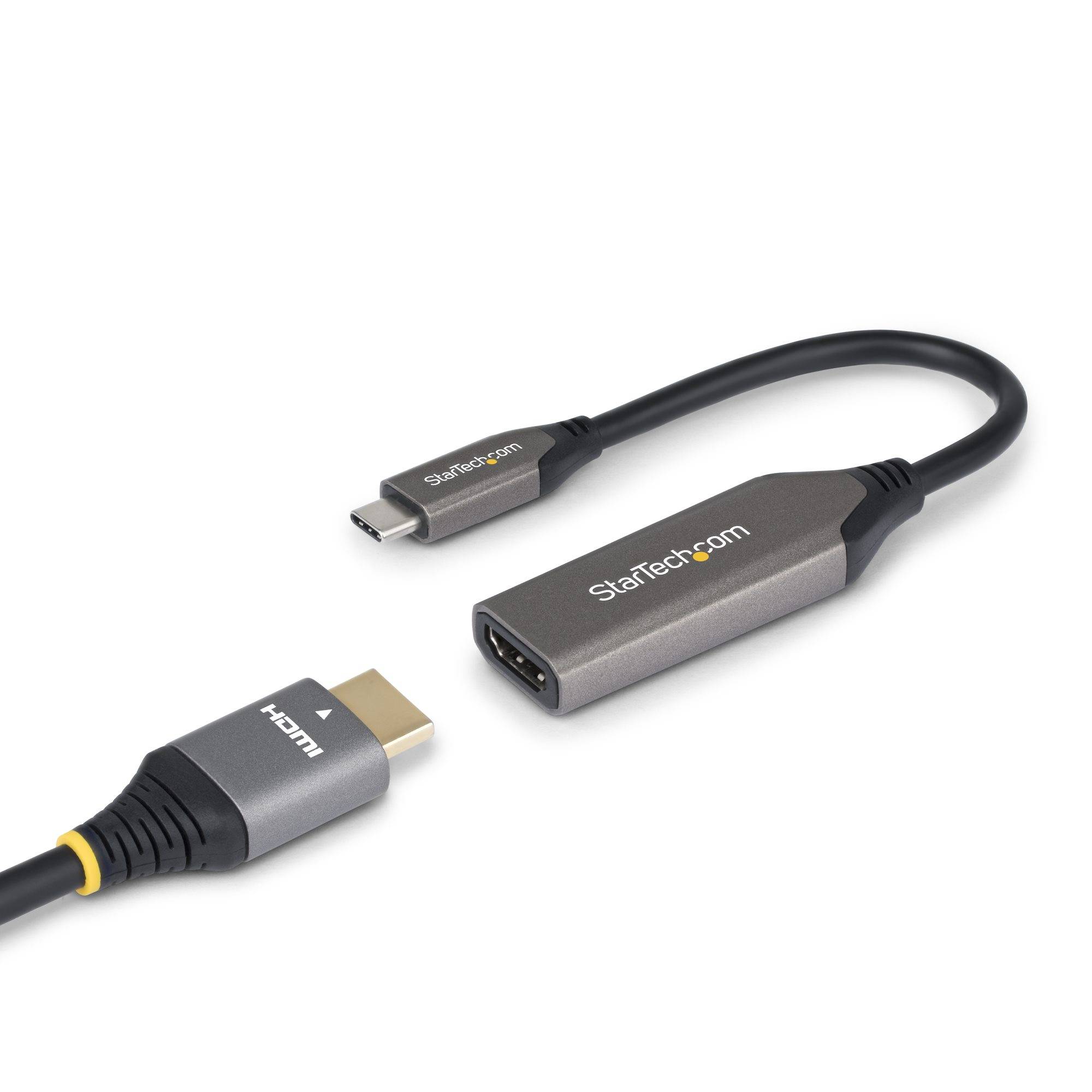 StarTech.com USB-C naar HDMI Adapter, 8K 60Hz / 4K 120Hz, Thunderbolt / USB4 Compatibel, USB C naar HDMI 2.1 Converter, HDR10+, 20cm Kabel