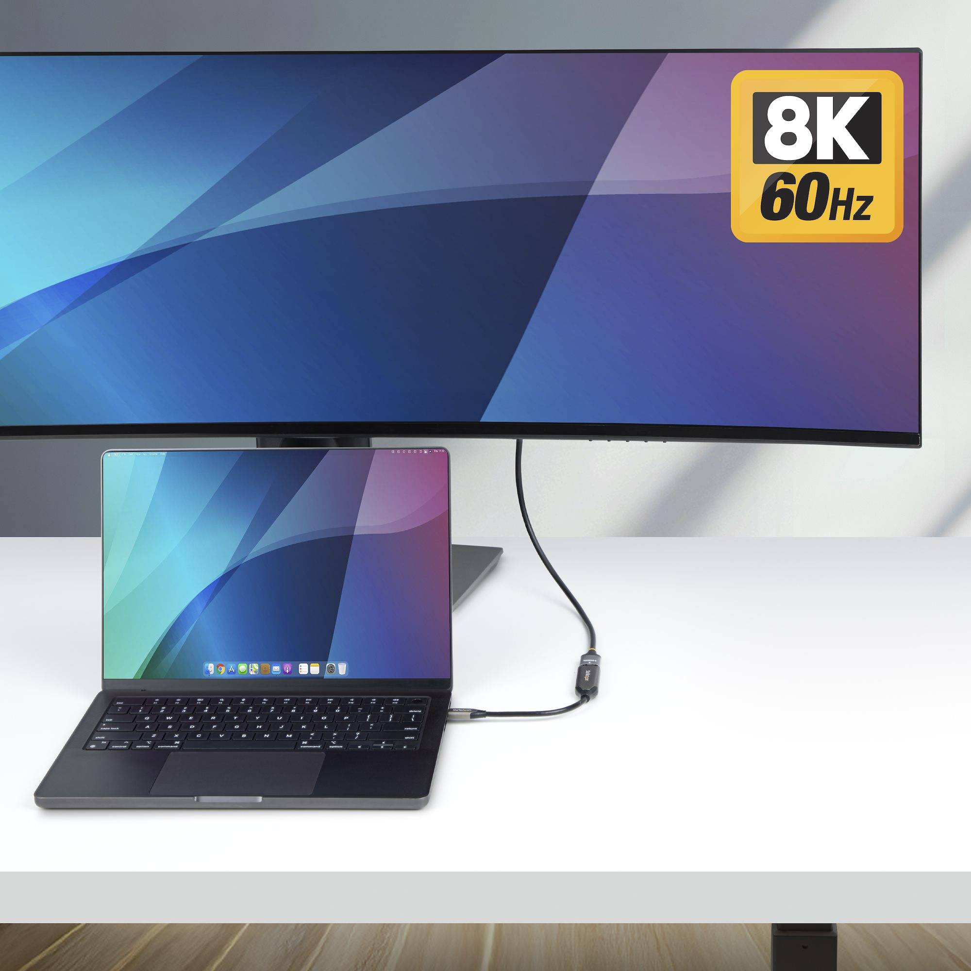 StarTech.com USB-C naar HDMI Adapter, 8K 60Hz / 4K 120Hz, Thunderbolt / USB4 Compatibel, USB C naar HDMI 2.1 Converter, HDR10+, 20cm Kabel