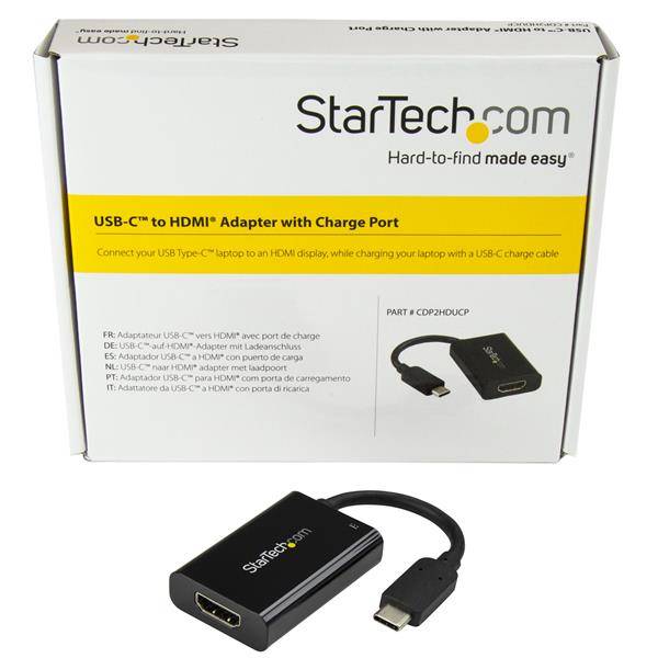 StarTech.com USB-C naar 4K HDMI adapter met USB 60 W Power Delivery zwart