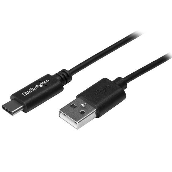 StarTech.com 4m USB-A naar USB-C Laadkabel, Charge & Sync, 3A, USB 2.0, USB-IF Gecertificeerd - Zwarte USB Oplaadkabel