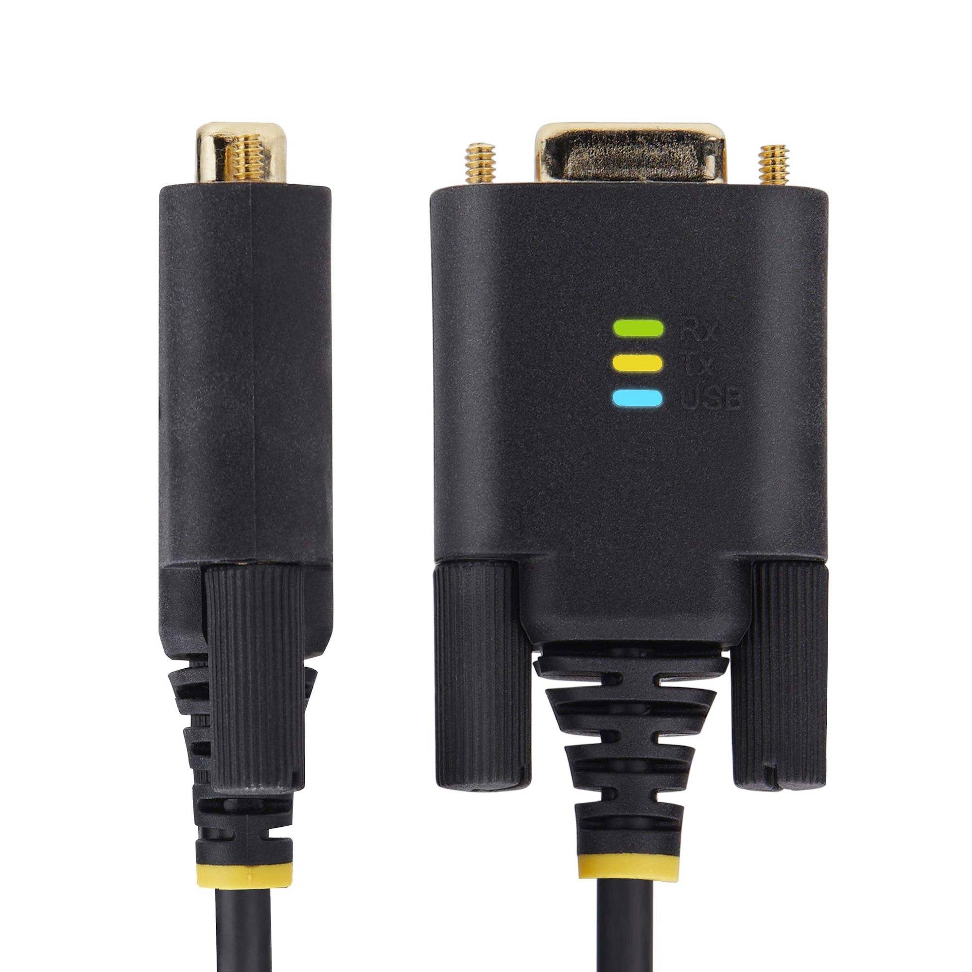 StarTech.com 1P3FFCNB-USB-SERIAL seriële kabel Zwart 1 m USB Type-A DB-9