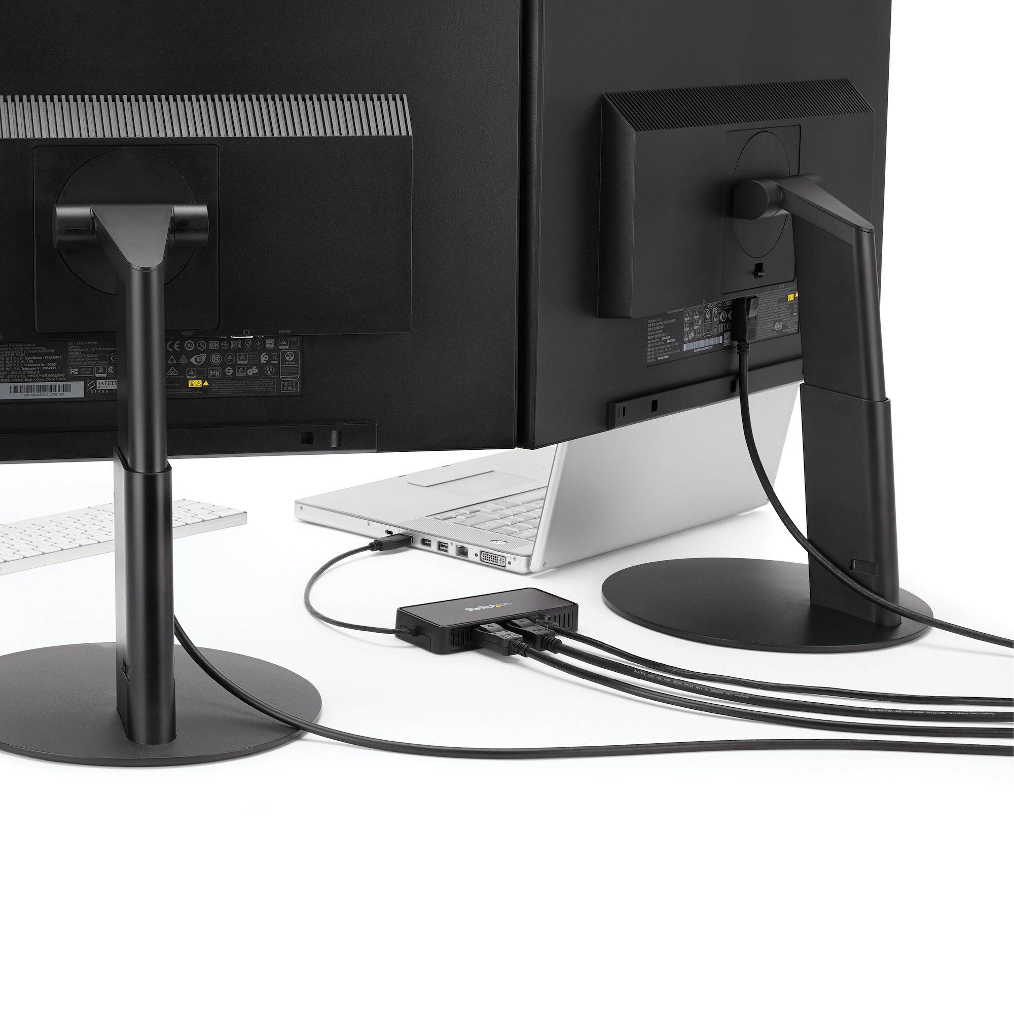 StarTech.com USB 3.0 Mini Dock - Dual Monitor USB-A Docking Station met DisplayPort 4K 60Hz Video & Gigabit Ethernet - 30cm Kabel - USB 3.1 Gen 1 Type-A Laptop Travel Adapter
