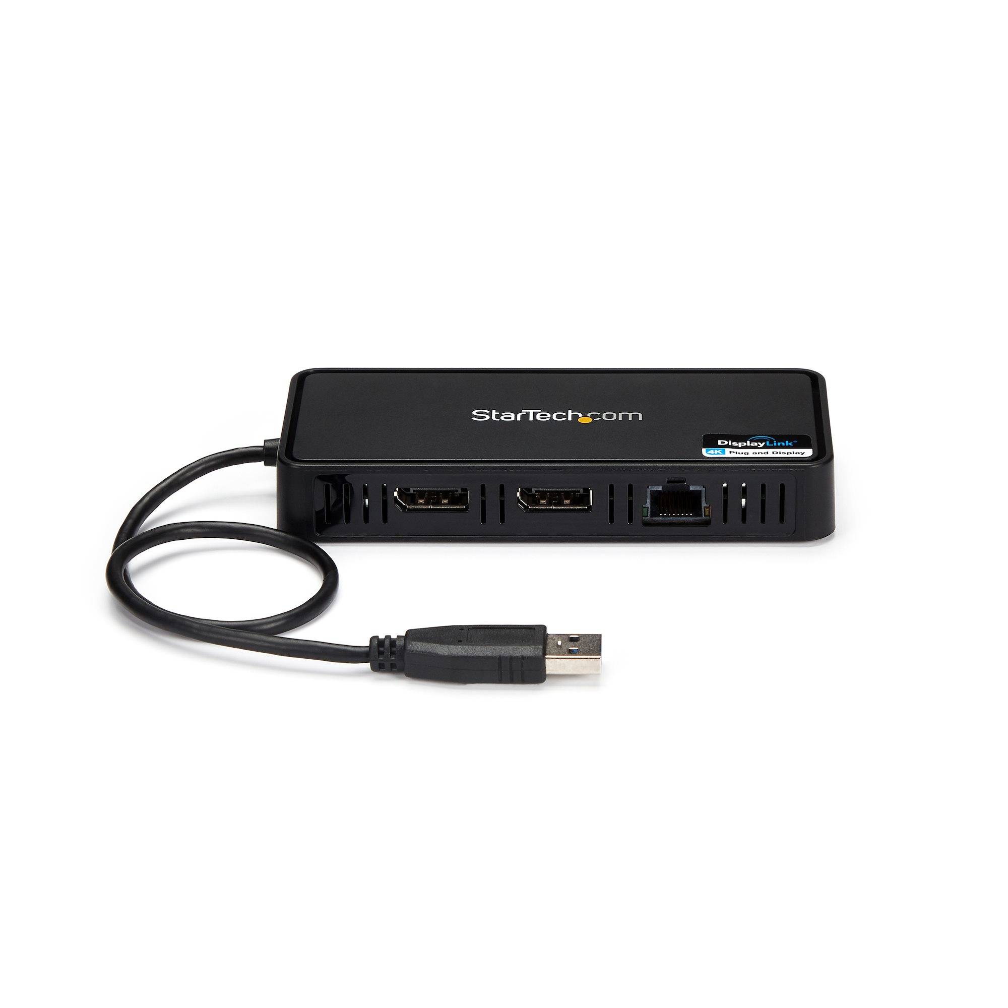 StarTech.com USB 3.0 Mini Dock - Dual Monitor USB-A Docking Station met DisplayPort 4K 60Hz Video & Gigabit Ethernet - 30cm Kabel - USB 3.1 Gen 1 Type-A Laptop Travel Adapter