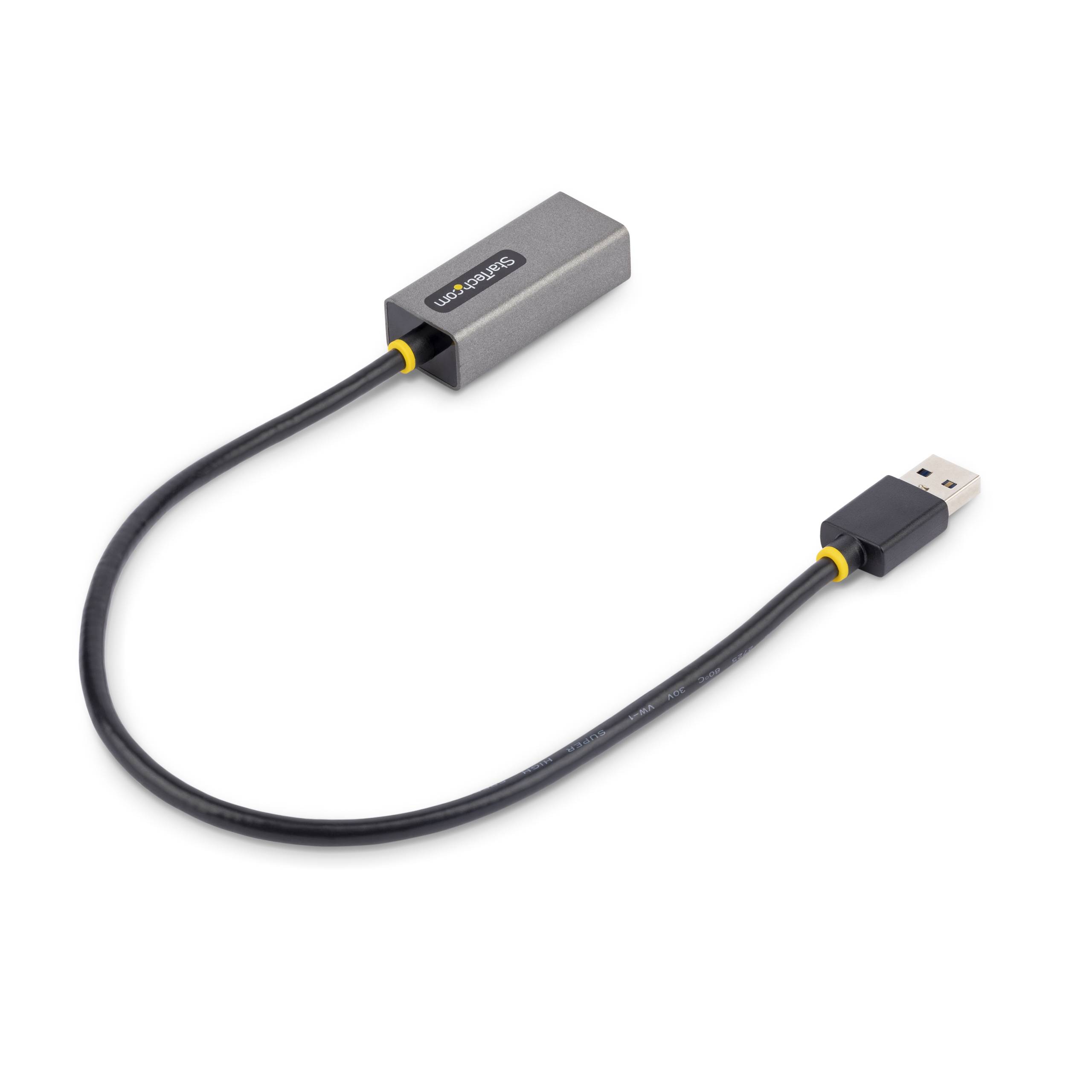 StarTech.com USB 3.0 naar Gigabit Ethernet Network Adapter - 10/100/1000 Mbps, USB naar RJ45, USB 3.0 naar LAN Adapter, USB 3.0 Ethernet Adapter (GbE), 30cm Aangesloten Kabel, Driverless Install