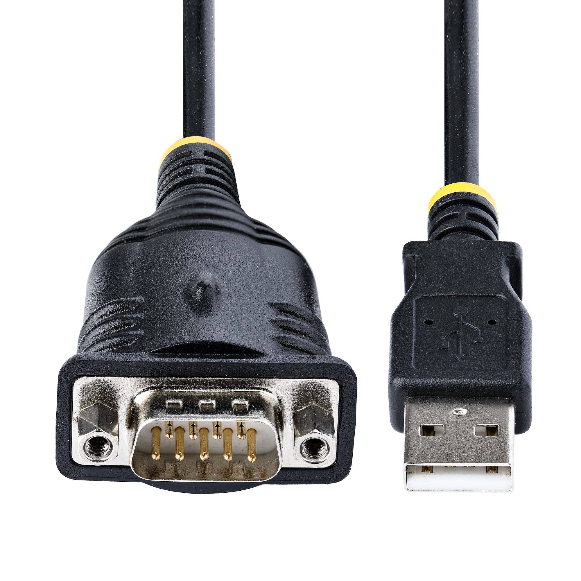 StarTech.com 1m USB Serial Converter Kabel, DB9 Male RS232 naar USB Converter, Prolific Chipset, USB naar Serieel Adapter voor PLC/Printer/Scanner/Switch, USB naar COM Poort Adapter, Windows/Mac