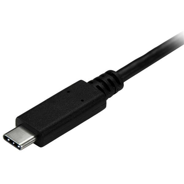 StarTech.com 1m USB-A naar USB-C Oplaadkabel, Opladen & Sync, USB 5Gbps, USB-A naar USB-C Data Kabel, M/M, Zwart