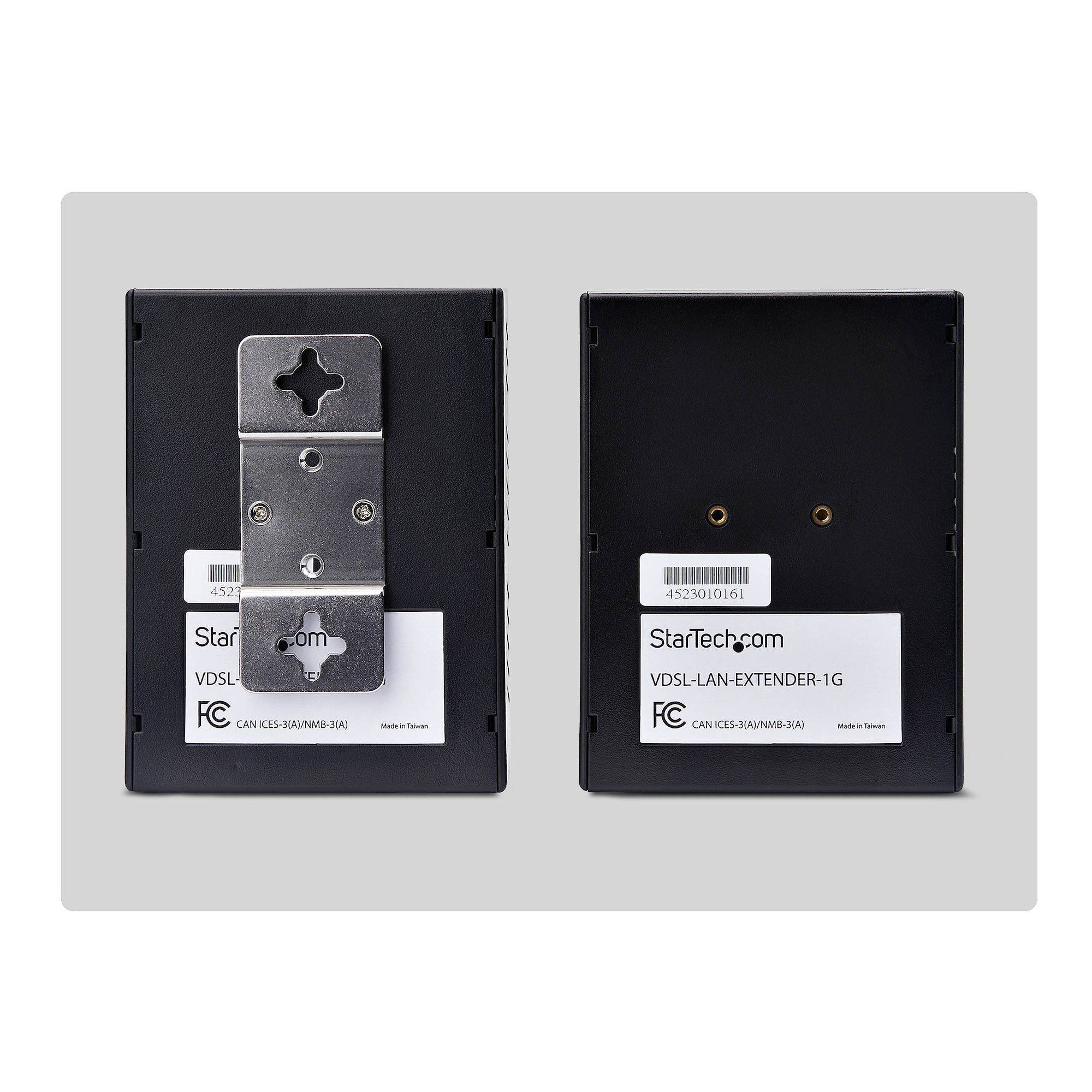 StarTech.com VDSL2 Ethernet Extender Kit via Single Pair Kabel, Tot 1km Long Range LAN Repeater over Telefoonlijn/CAT5e/CAT6, Vervanging voor 110VDSLEXTEU, TAA