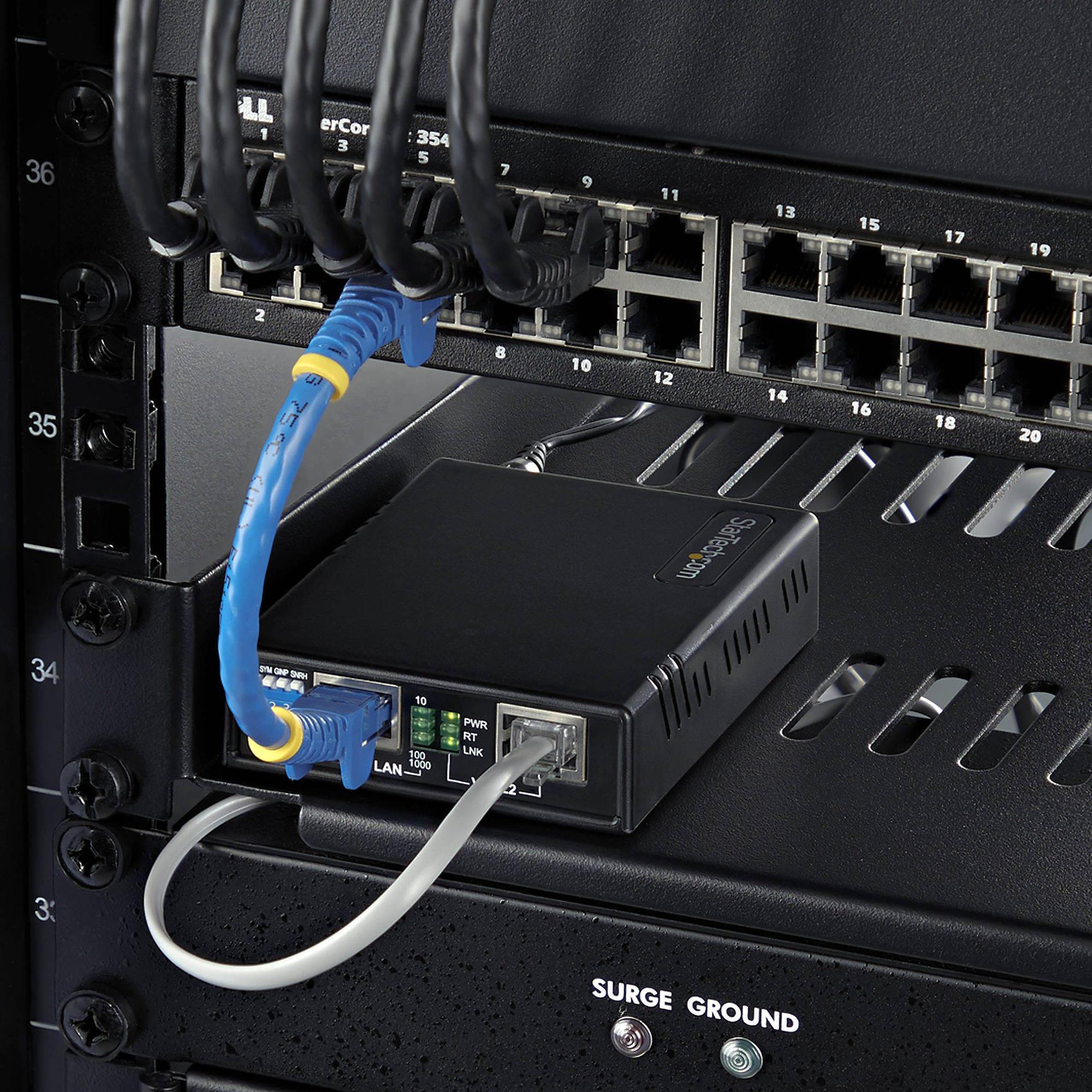 StarTech.com VDSL2 Ethernet Extender Kit via Single Pair Kabel, Tot 1km Long Range LAN Repeater over Telefoonlijn/CAT5e/CAT6, Vervanging voor 110VDSLEXTEU, TAA