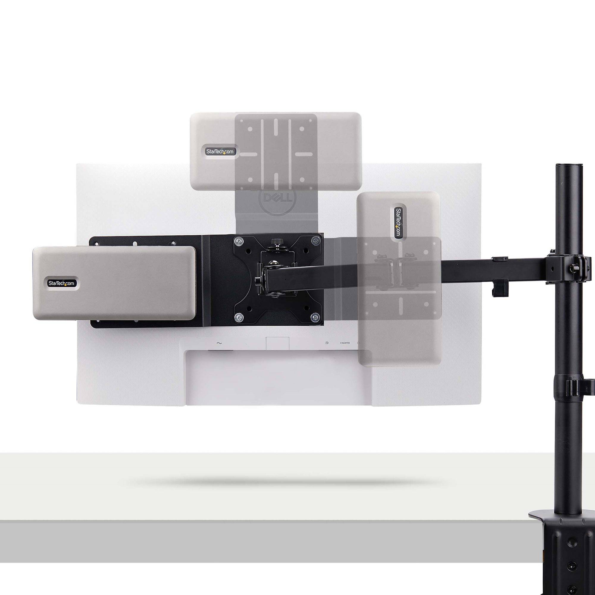 StarTech.com VESA Montageplaat voor NUC/Thin Clients of Laptop Docking Stations, VESA 75x75/100x100 Compatibel Adapter voor Mini PC