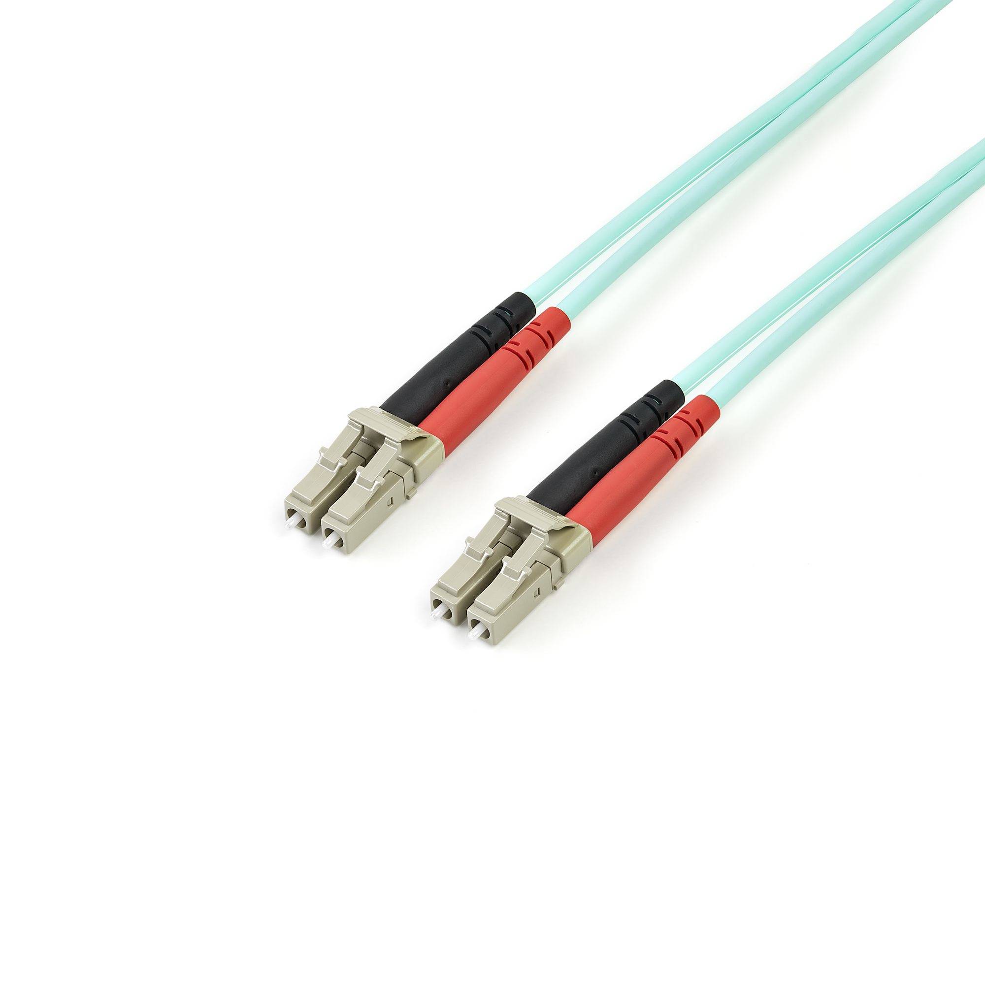 StarTech.com 3m LC/UPC naar LC/UPC OM4 Multimode Glasvezel Netwerkkabel, 50/125µm LOMMF/VCSEL Zipcord Fiber, 100G Netwerken, Low Insertion Loss, LSZH Fiber Patch Kabel