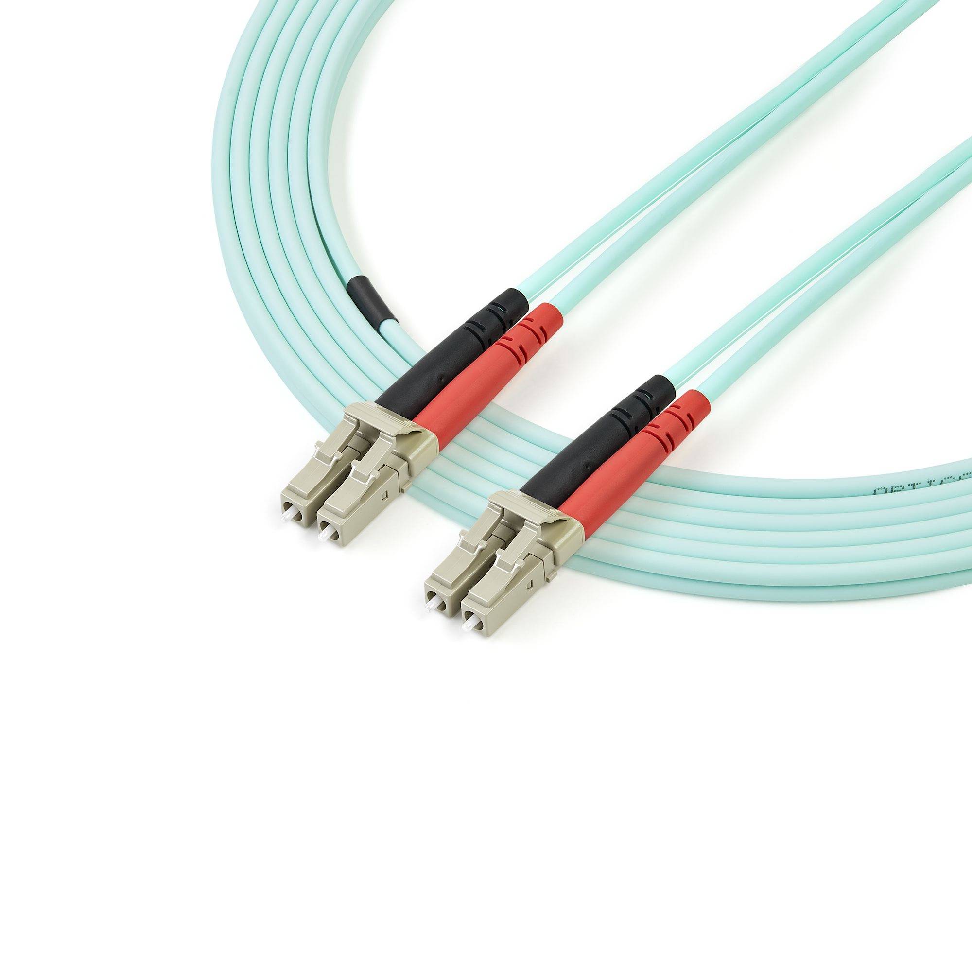 StarTech.com 3m LC/UPC naar LC/UPC OM4 Multimode Glasvezel Netwerkkabel, 50/125µm LOMMF/VCSEL Zipcord Fiber, 100G Netwerken, Low Insertion Loss, LSZH Fiber Patch Kabel