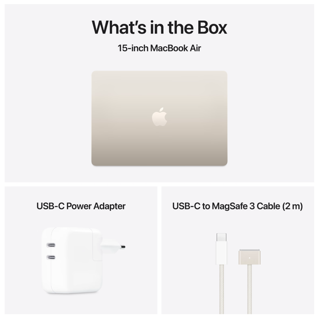 Apple MacBook Air 15 inch (2025) M4 (10 CPU/10 GPU) 24GB/512GB Sterrenlicht QWERTY